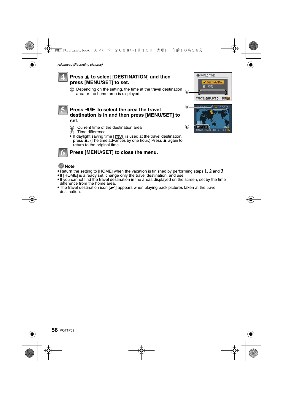 Panasonic DMC-FX35 User Manual | Page 56 / 128