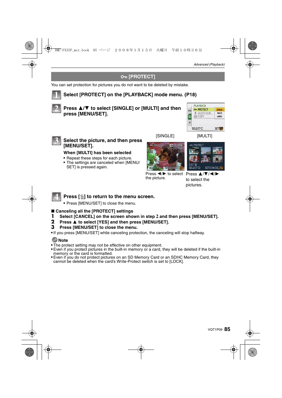 Panasonic DMC-FX35 User Manual | Page 85 / 128