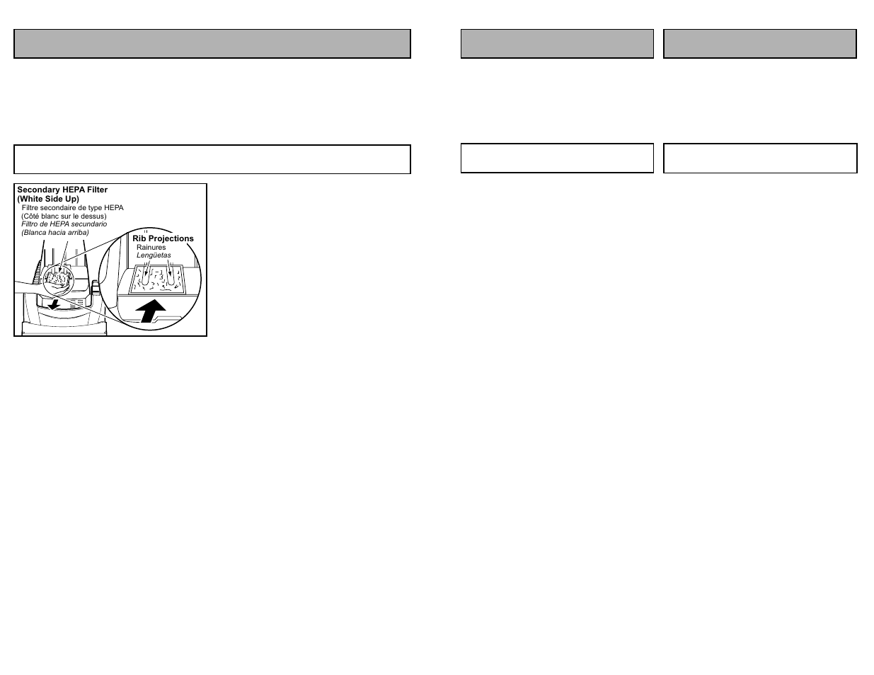 Routine care of vacuum cleaner, Replacing secondary hepa filter | Panasonic MC-UG589 User Manual | Page 24 / 48