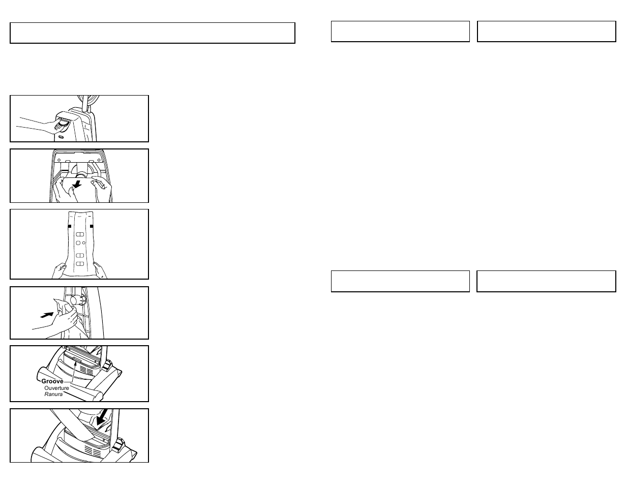 Changing dust bag | Panasonic MC-UG589 User Manual | Page 26 / 48