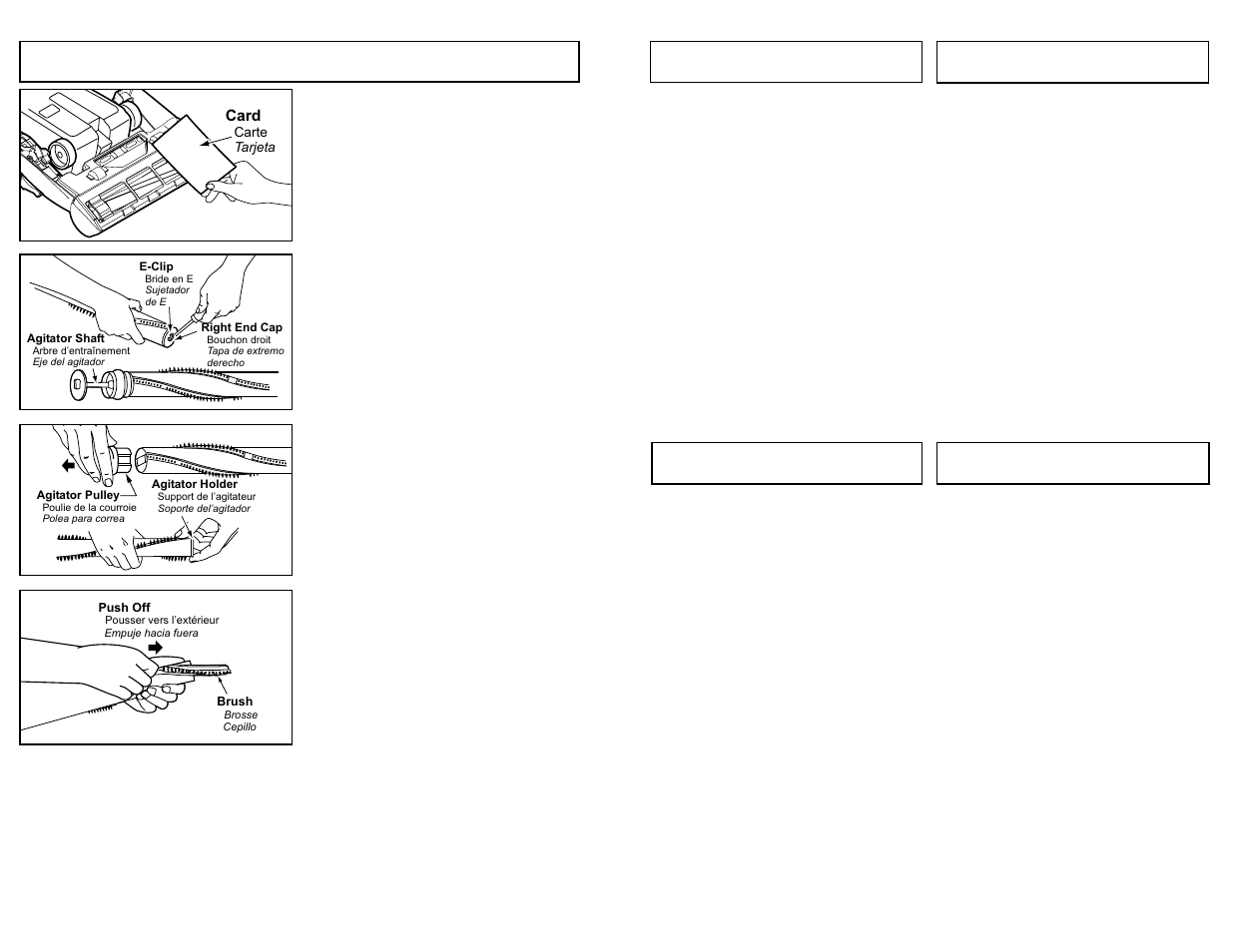 Replacing brushes | Panasonic MC-UG589 User Manual | Page 34 / 48