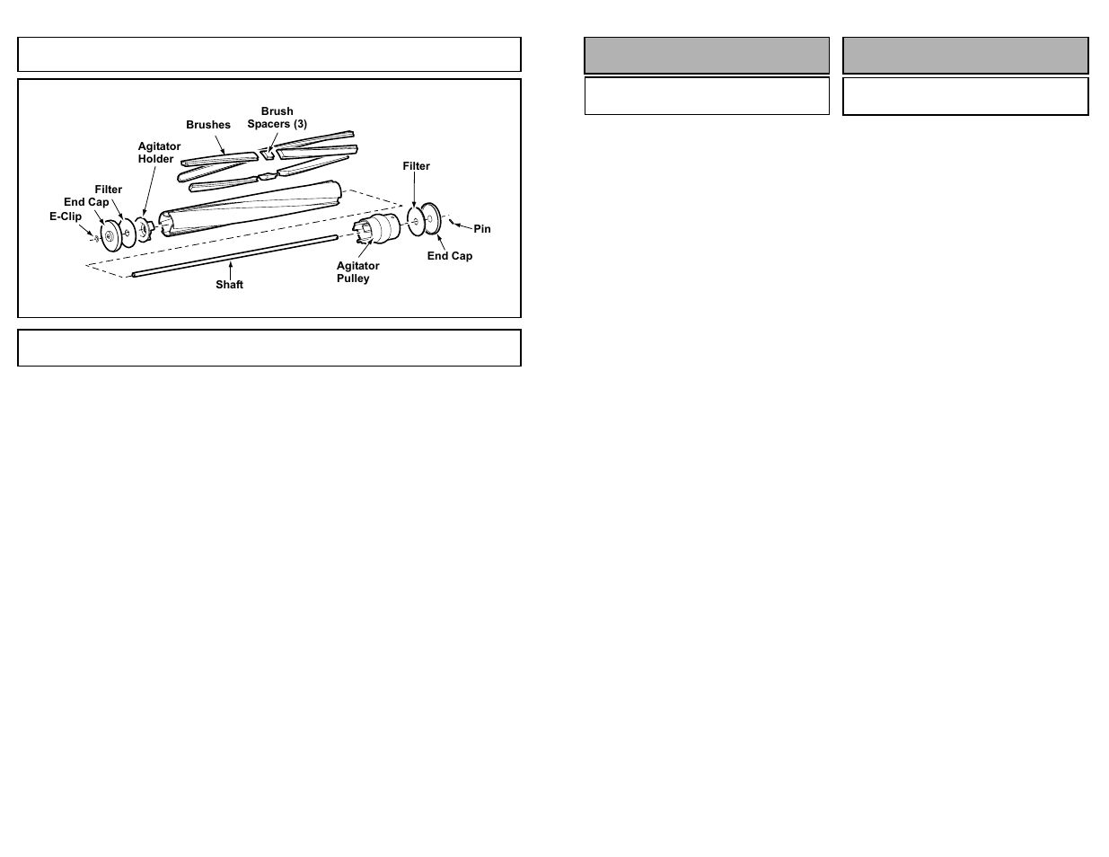 Agitator assembly, Cleaning exterior and tools, Montaje assemblage | Agitator assembly cleaning exterior and tools | Panasonic MC-UG589 User Manual | Page 36 / 48