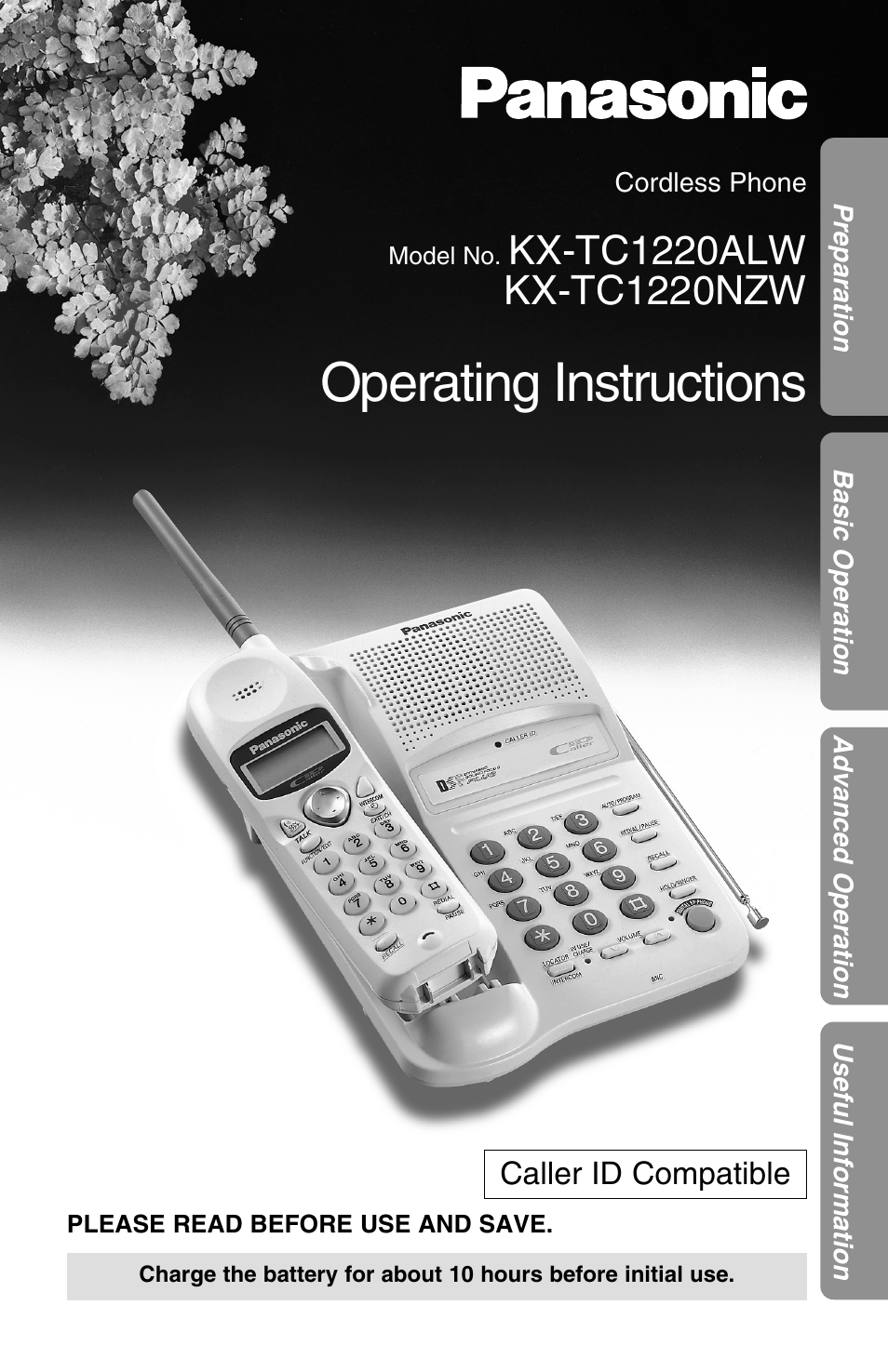 Panasonic KX-TC1220NZW User Manual | 60 pages