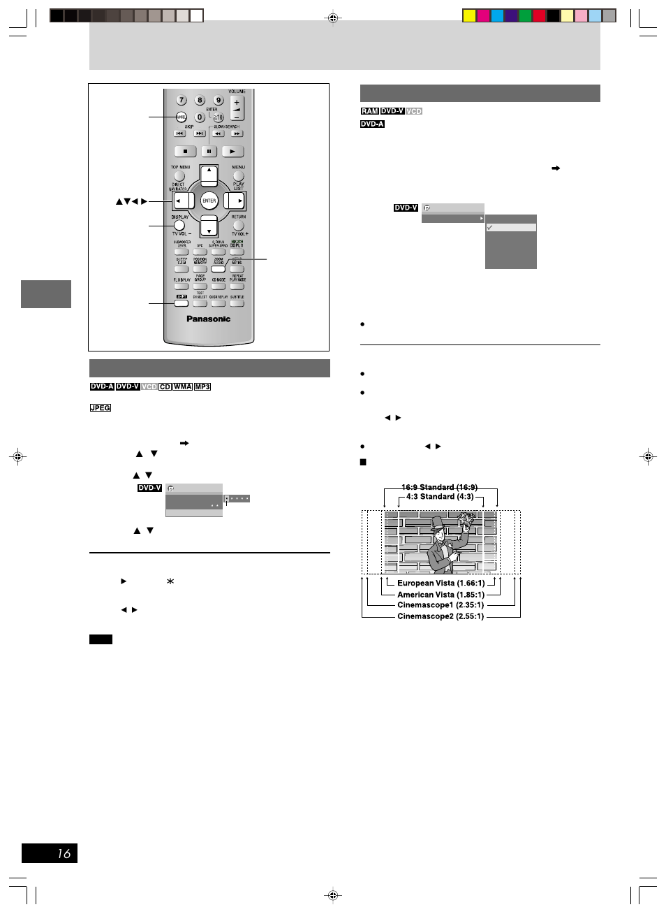 Zoom function, Marking places to play again | Panasonic SC-HT670 User Manual | Page 16 / 36