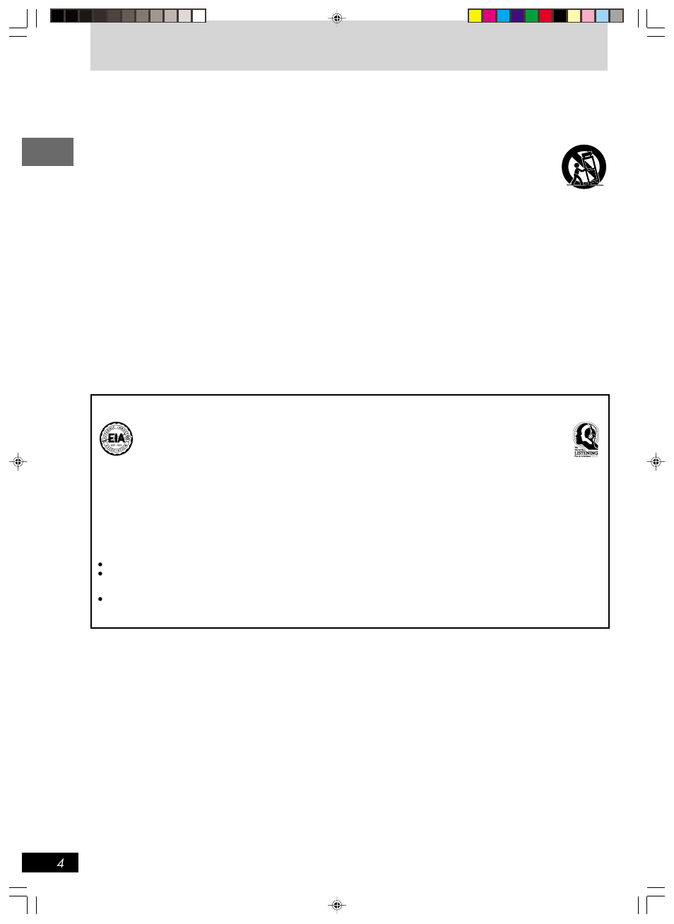 Important safety instructions, Listening caution | Panasonic SC-HT670 User Manual | Page 4 / 36