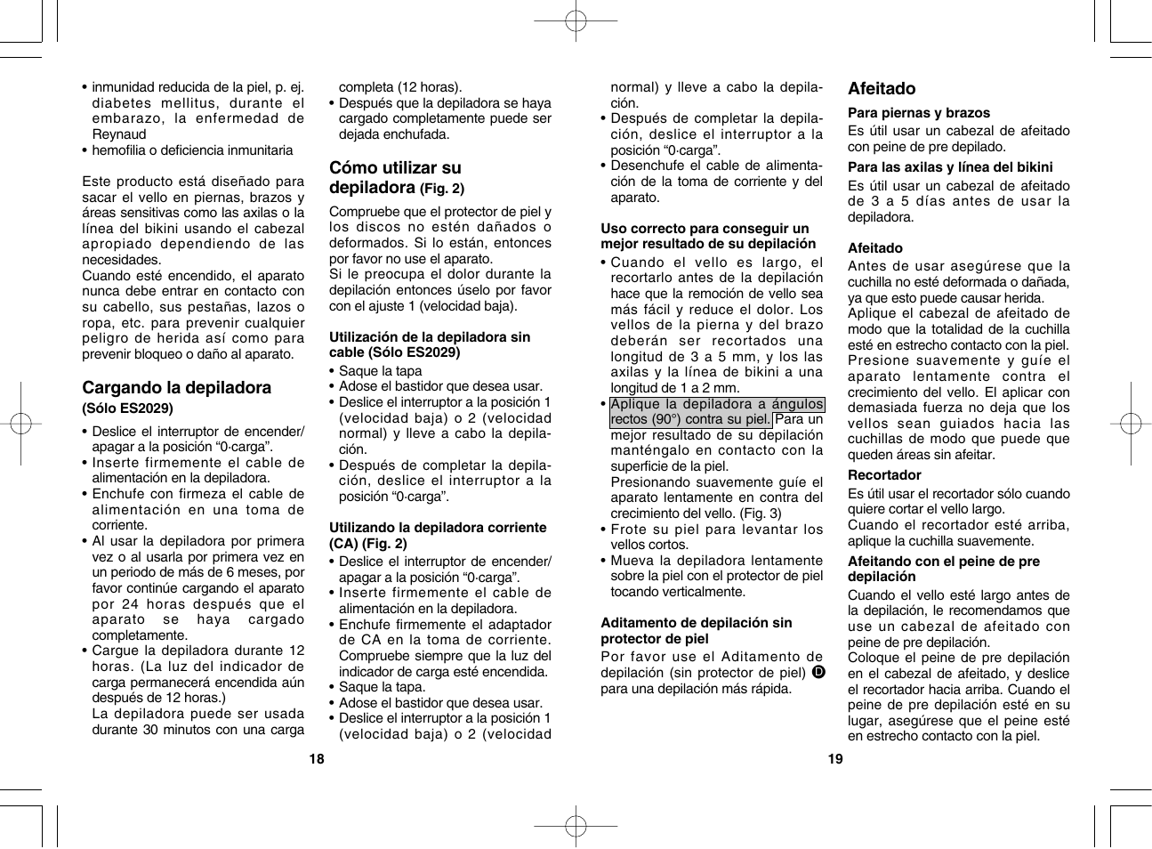 Panasonic ES2029 User Manual | Page 10 / 12