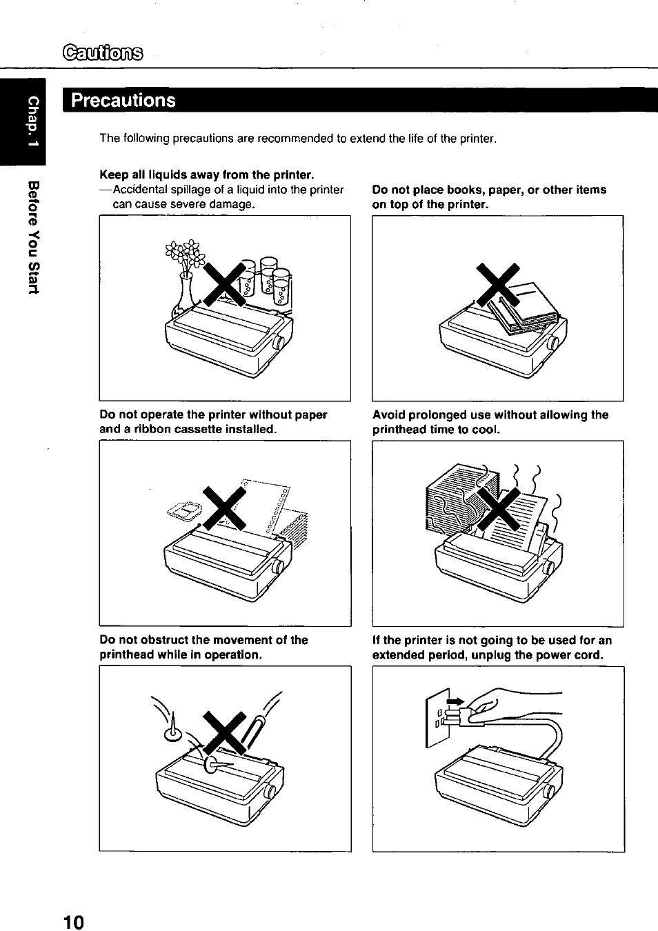 Panasonic KX-P3124 User Manual | Page 10 / 123