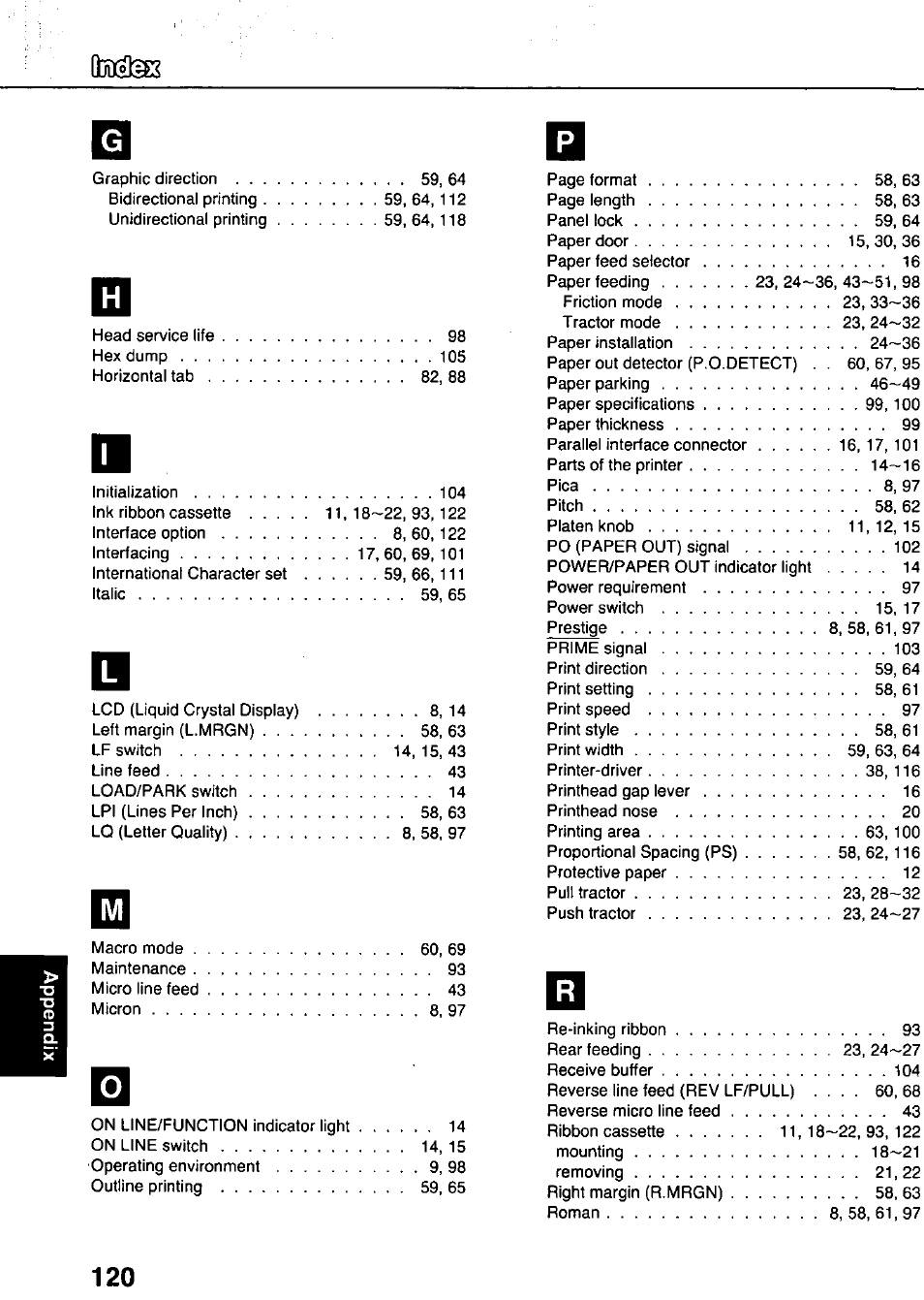 Panasonic KX-P3124 User Manual | Page 120 / 123