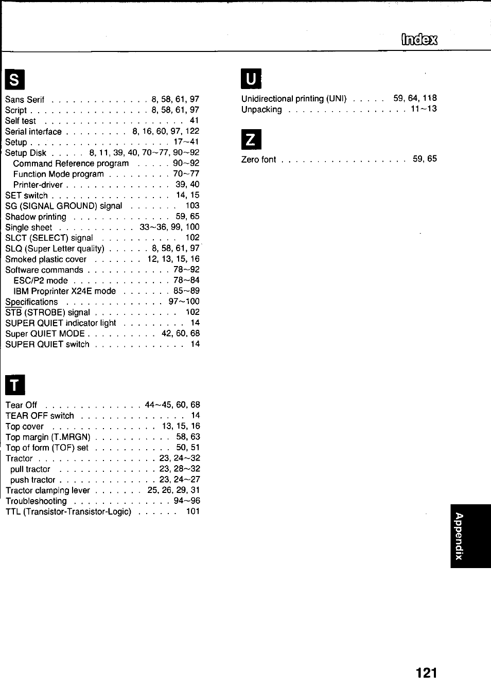 Panasonic KX-P3124 User Manual | Page 121 / 123