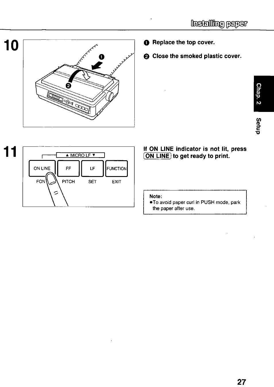 Panasonic KX-P3124 User Manual | Page 27 / 123