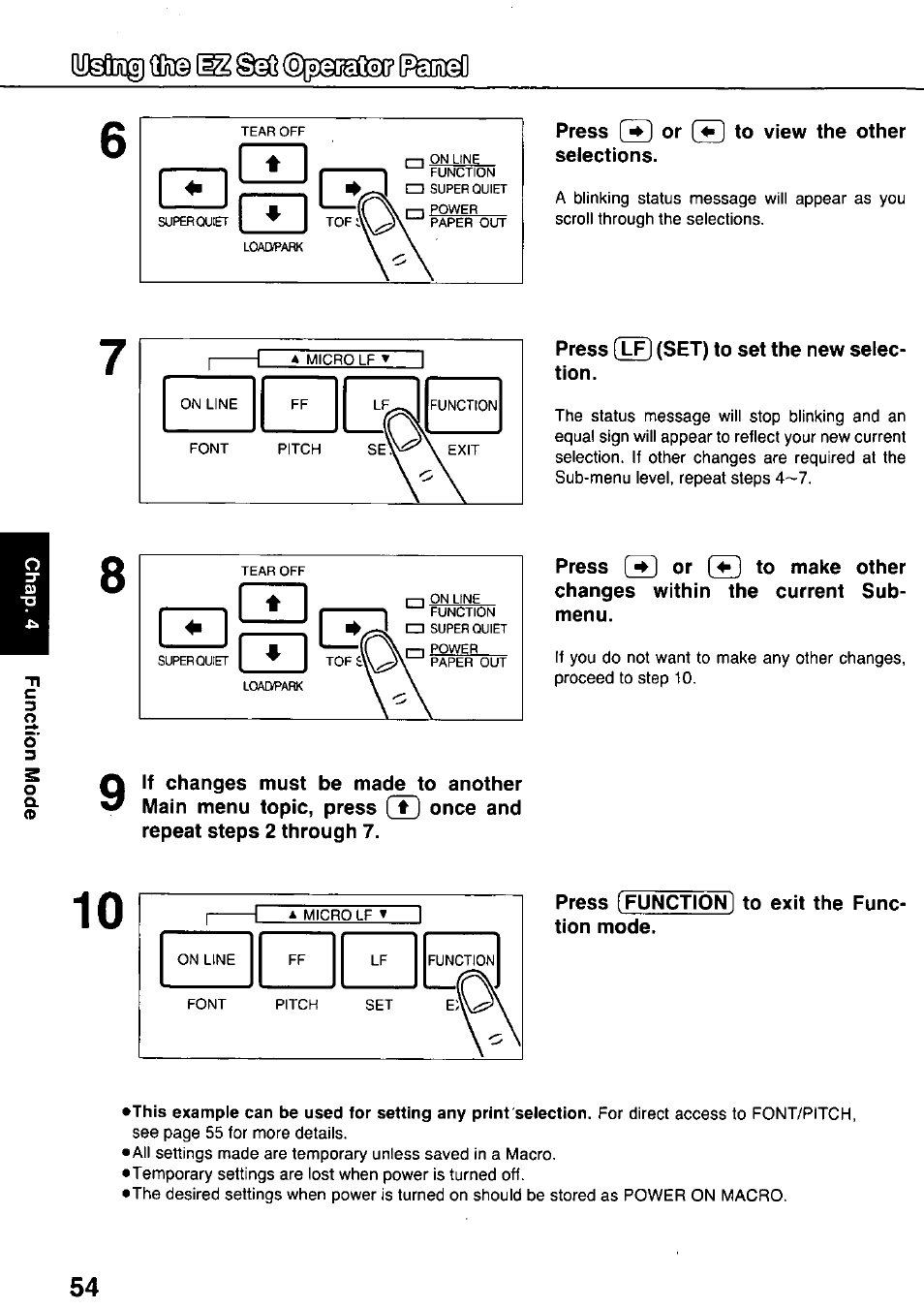 Panasonic KX-P3124 User Manual | Page 54 / 123