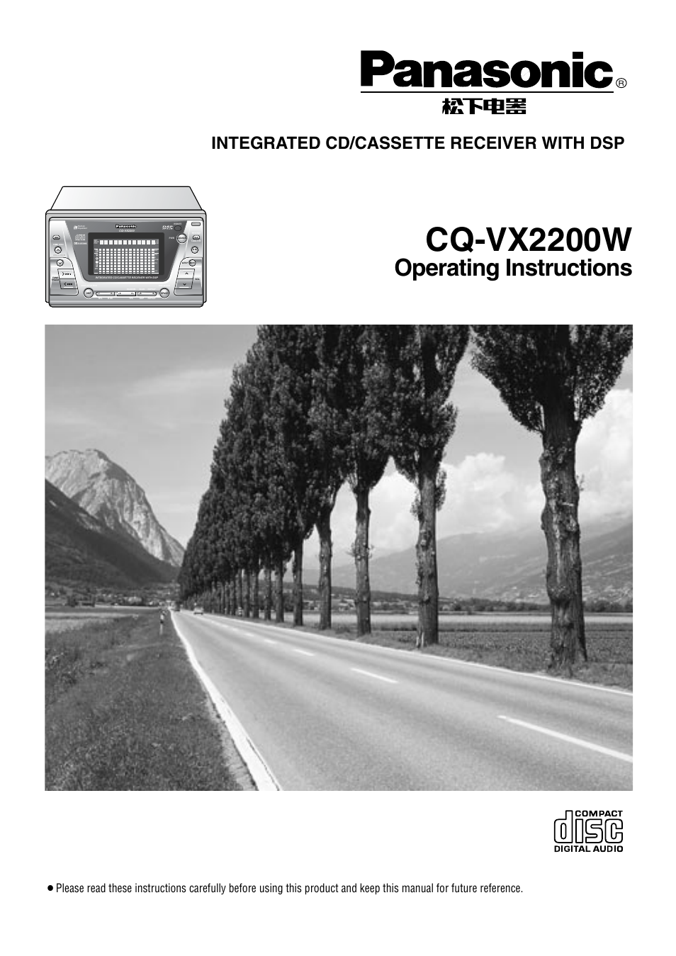 Panasonic CQ-VX2200W User Manual | 40 pages