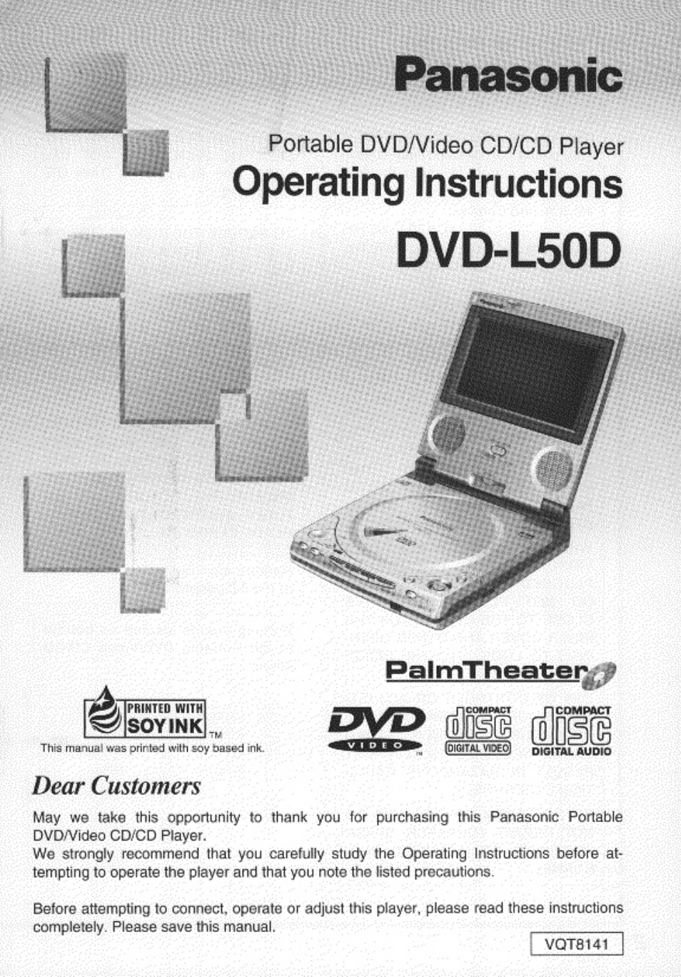 Panasonic DVDL50D User Manual | 84 pages