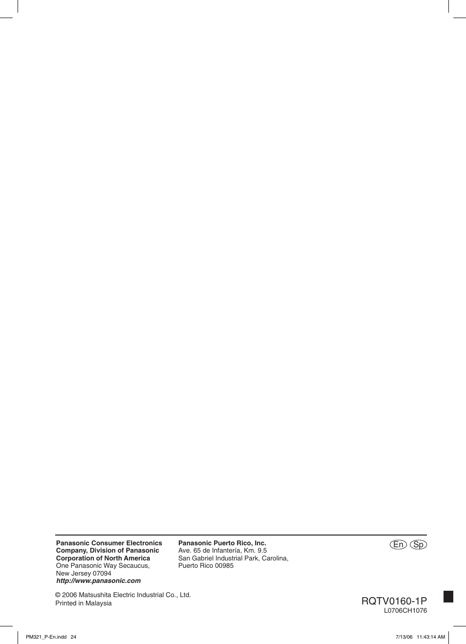 En sp | Panasonic SC-PM321 User Manual | Page 24 / 24