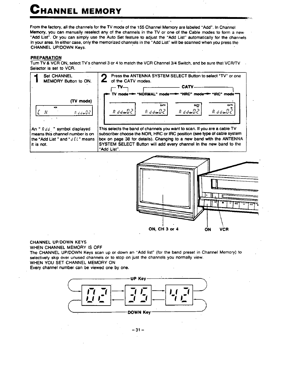 Preparation | Panasonic PV-4760 User Manual | Page 32 / 52