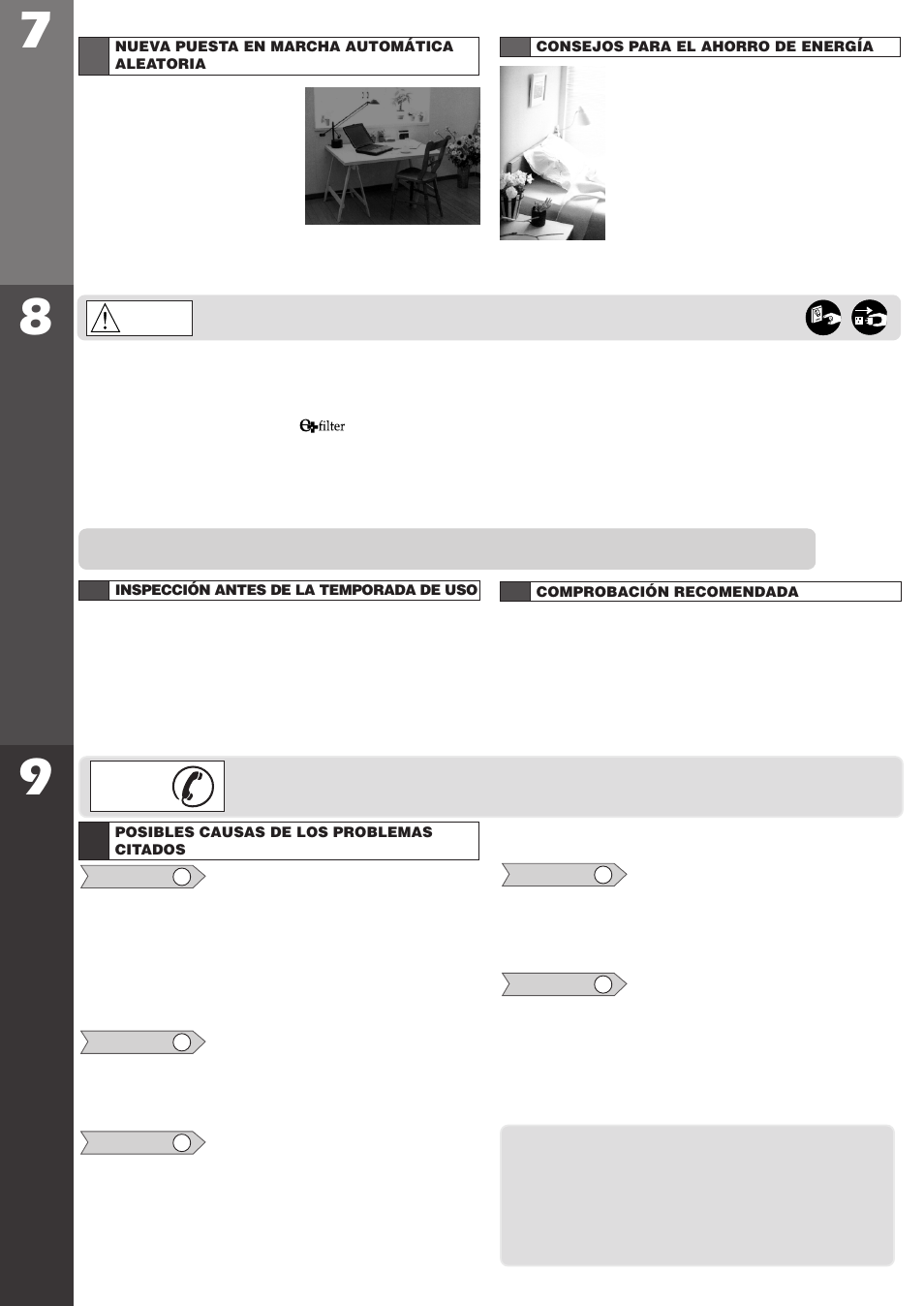 Cuid ados y mantenimient o, Antes de llamar p ara mantenimient o | Panasonic CW-XC123VU User Manual | Page 15 / 16