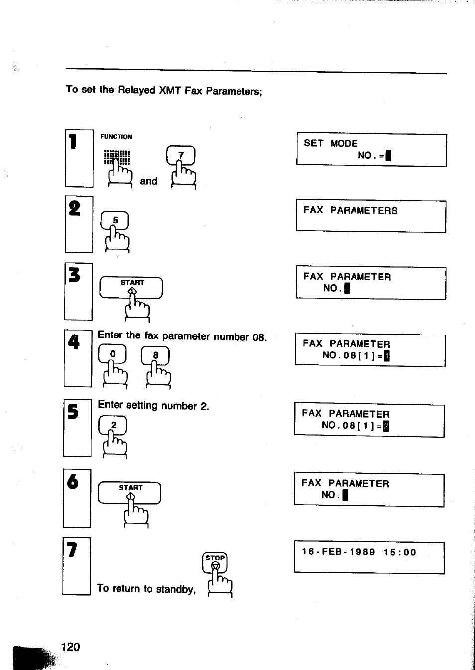 Panasonic Panafax UF-260 User Manual | Page 122 / 150