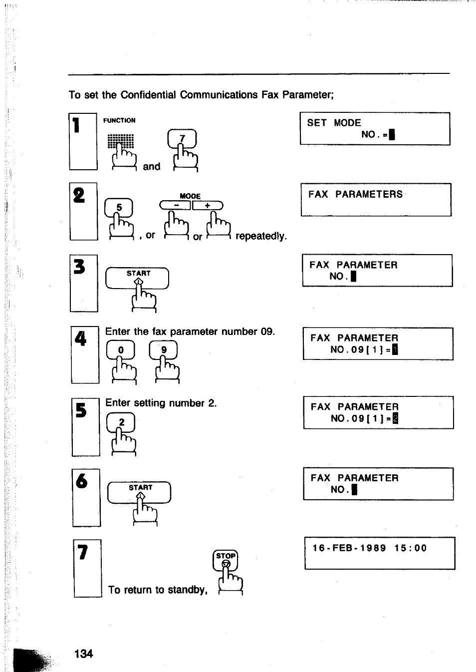 Panasonic Panafax UF-260 User Manual | Page 136 / 150