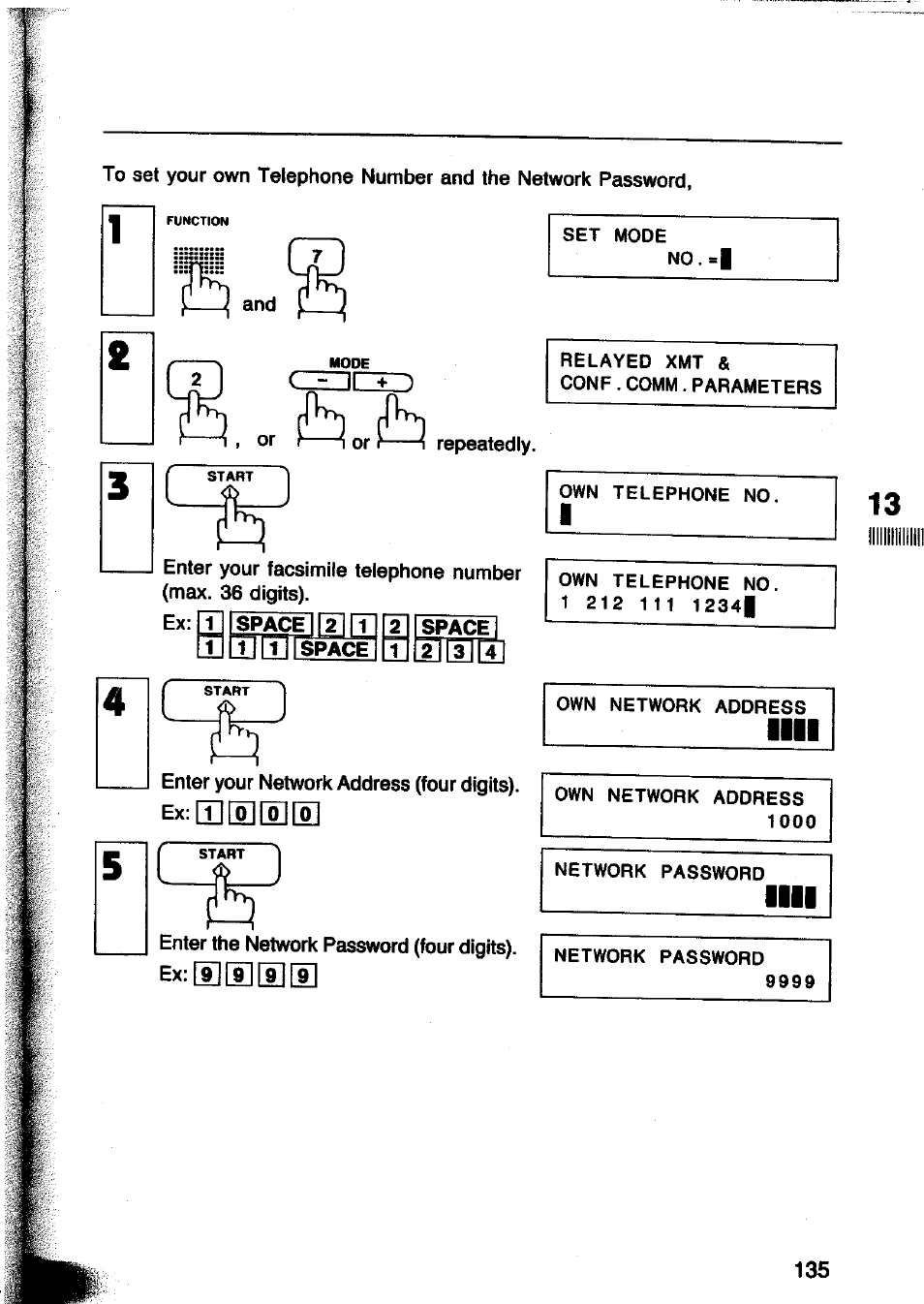 Czedcid | Panasonic Panafax UF-260 User Manual | Page 137 / 150