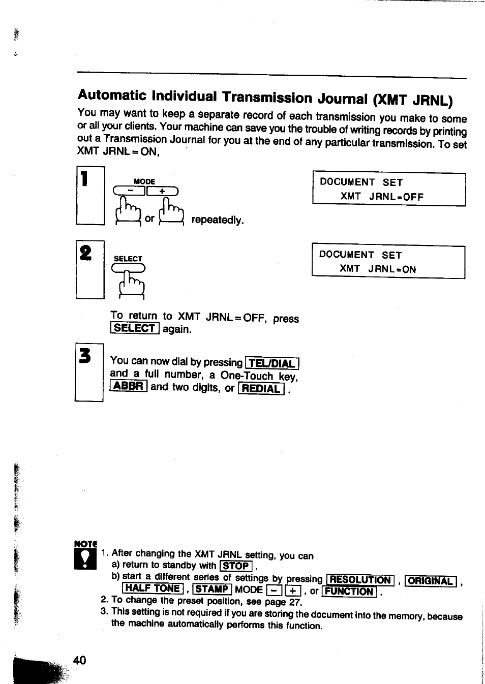 Czhizzd | Panasonic Panafax UF-260 User Manual | Page 42 / 150