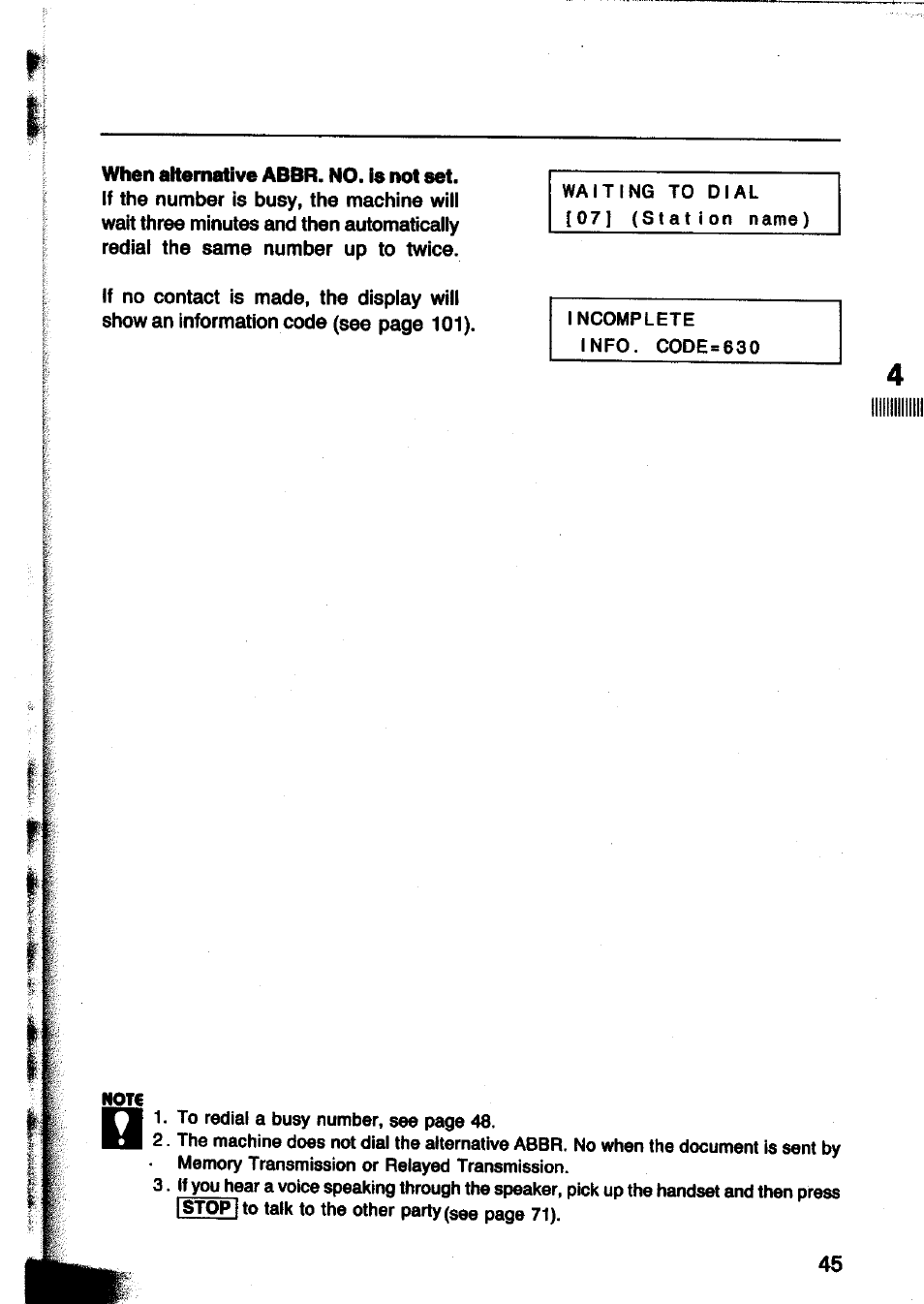 Panasonic Panafax UF-260 User Manual | Page 47 / 150