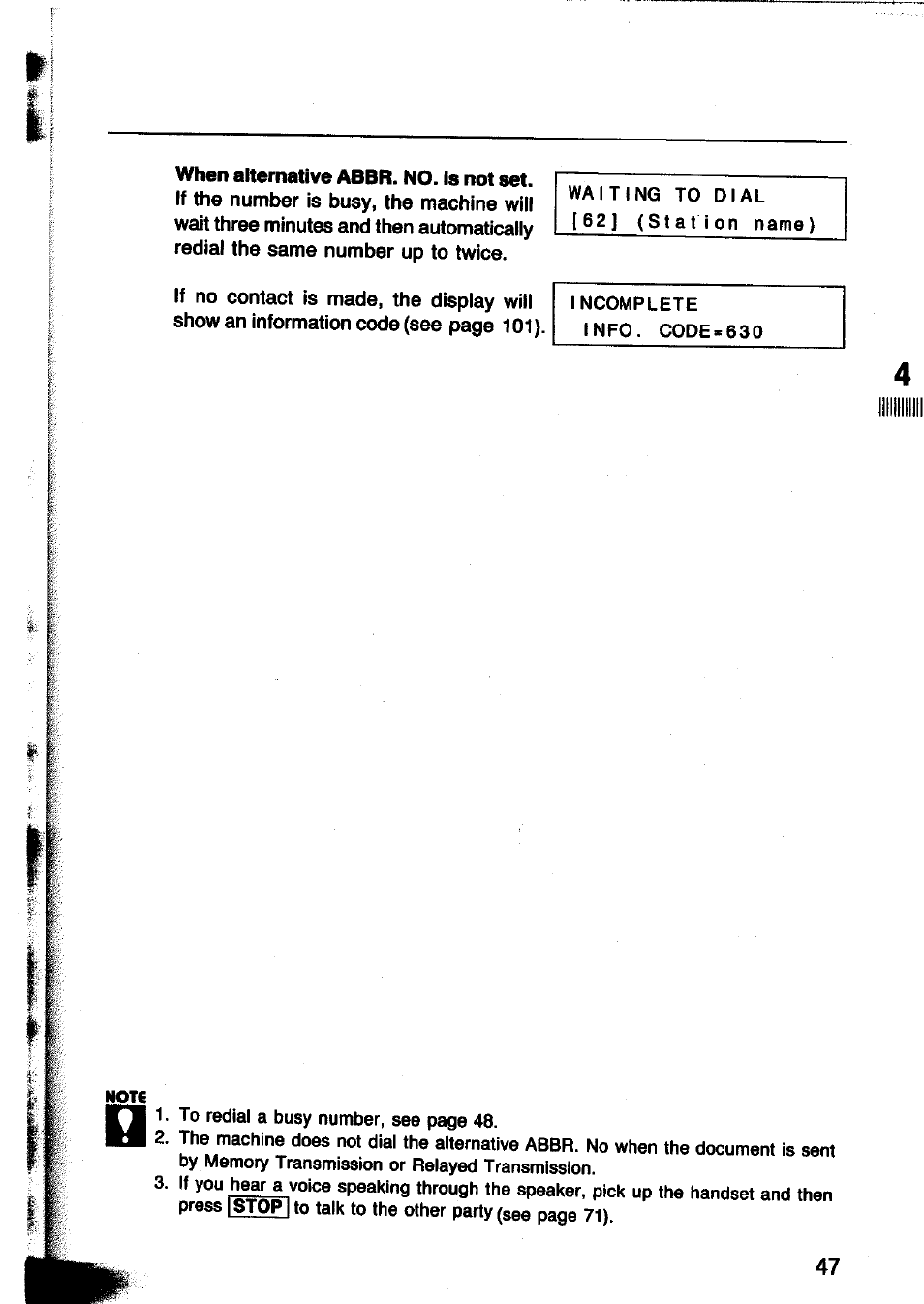 Panasonic Panafax UF-260 User Manual | Page 49 / 150