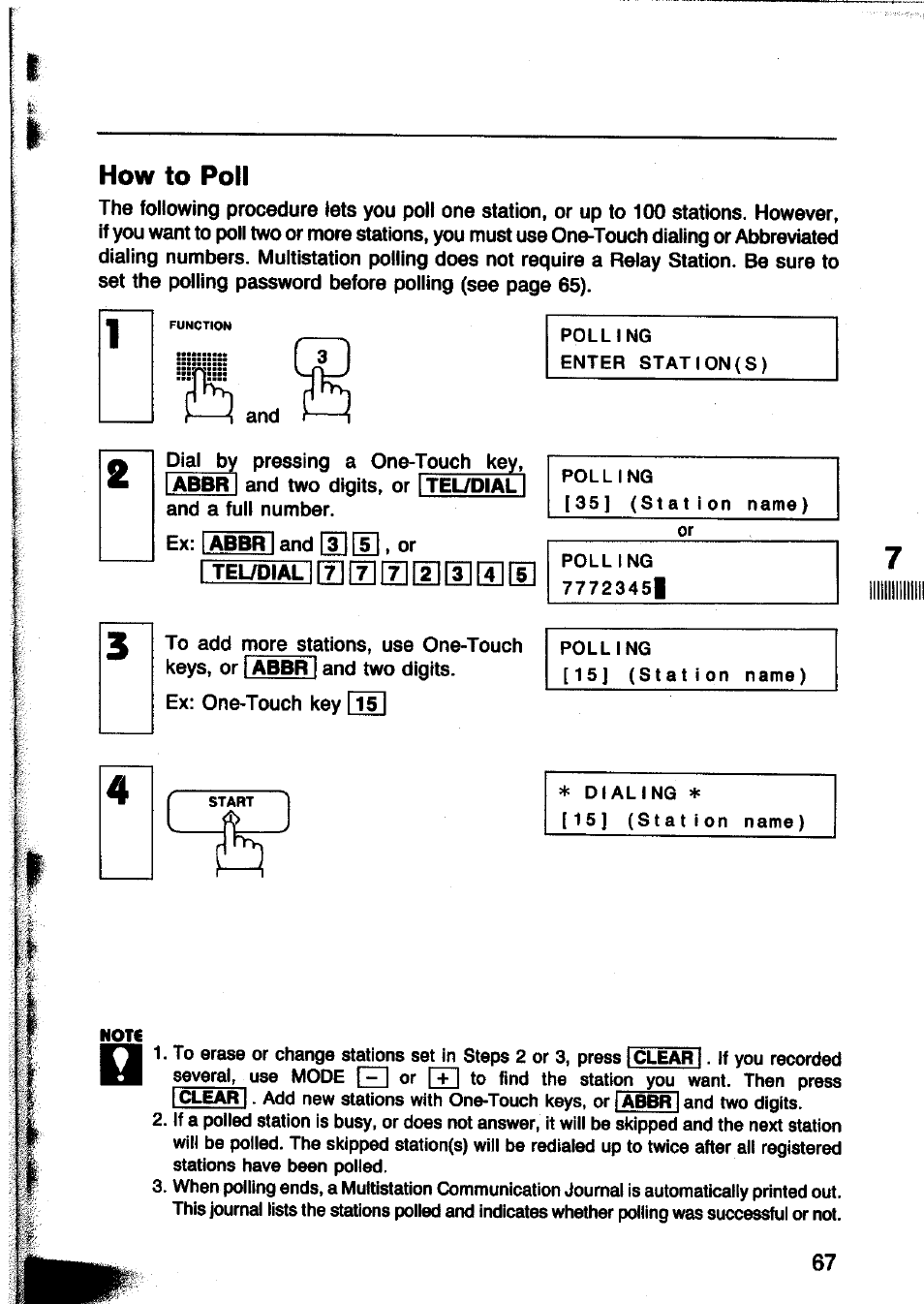 How to poll | Panasonic Panafax UF-260 User Manual | Page 69 / 150