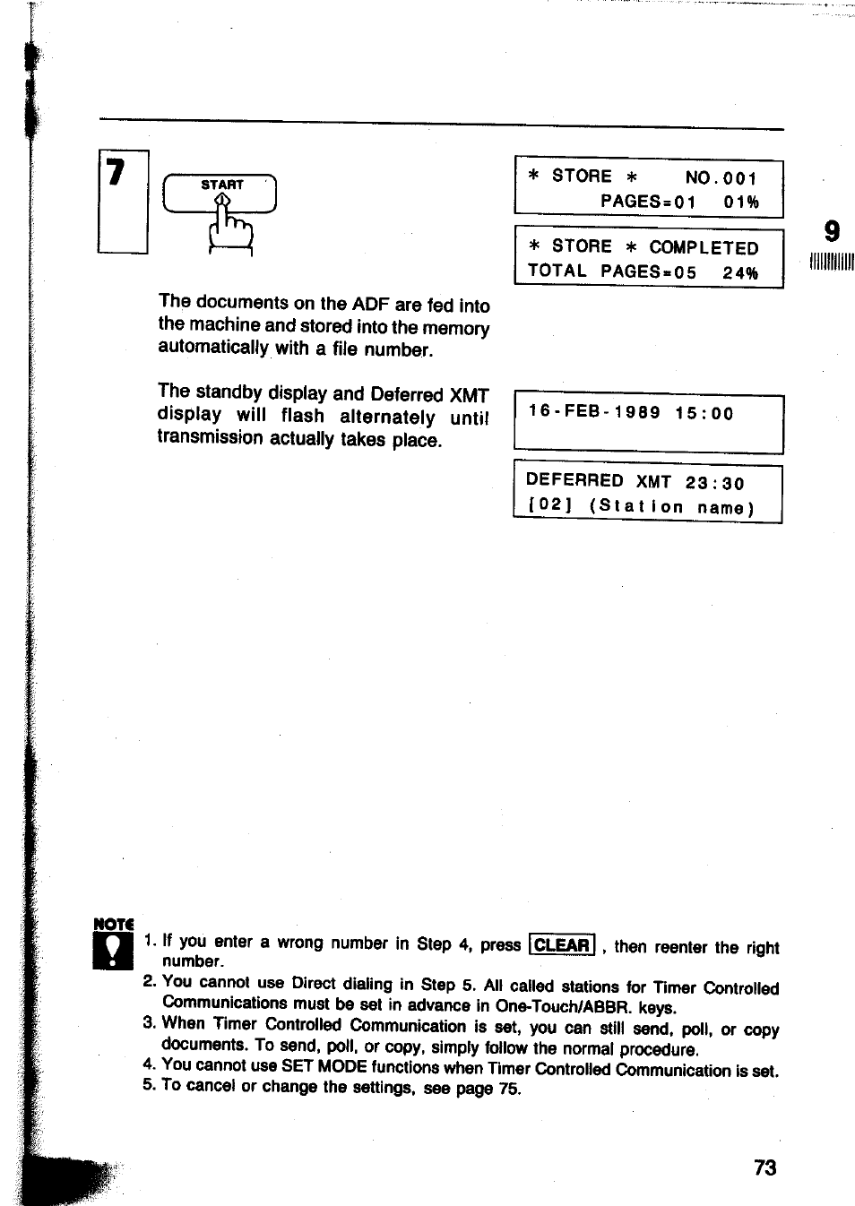 Panasonic Panafax UF-260 User Manual | Page 75 / 150