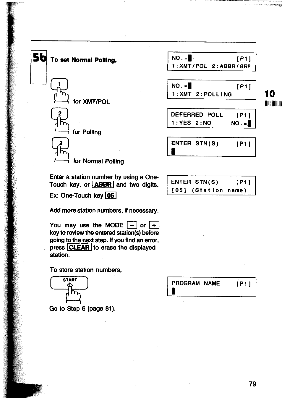 Panasonic Panafax UF-260 User Manual | Page 81 / 150