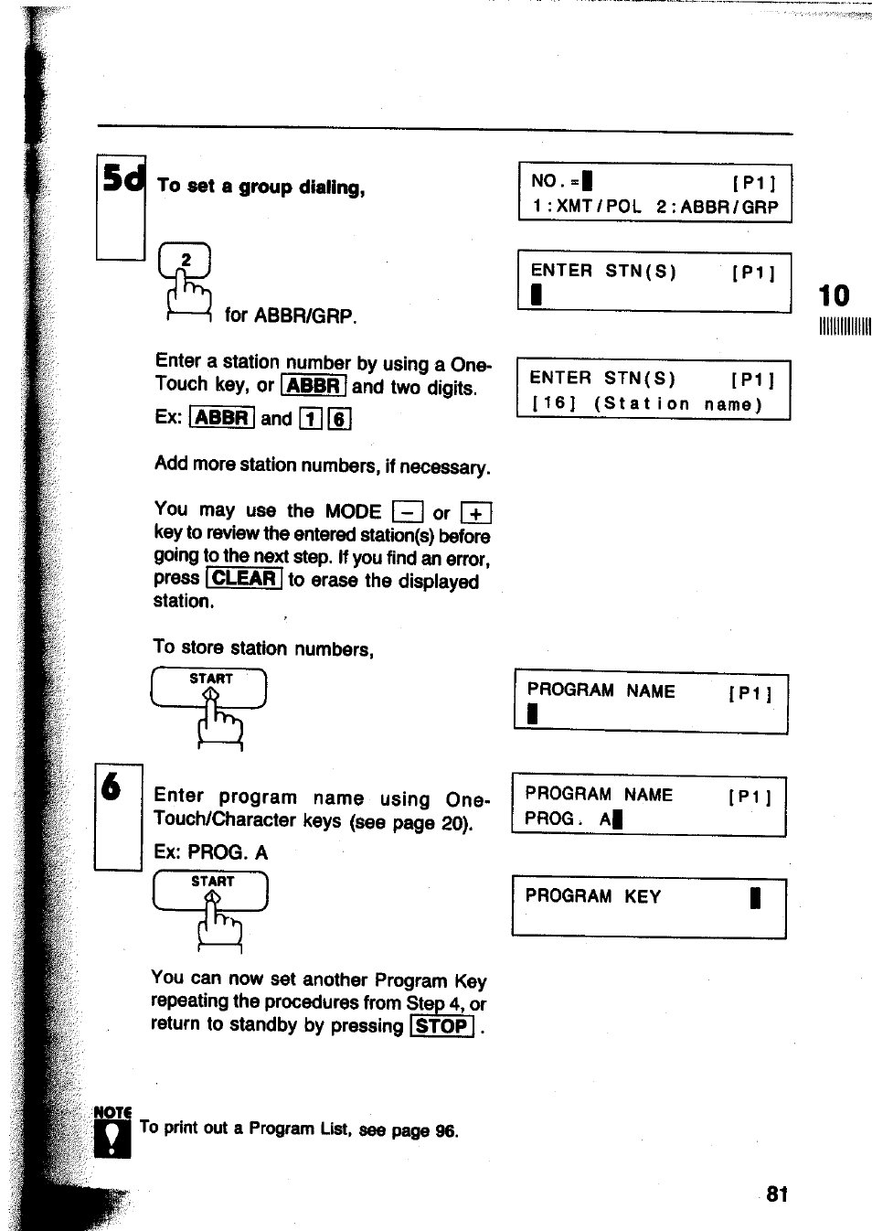 Panasonic Panafax UF-260 User Manual | Page 83 / 150