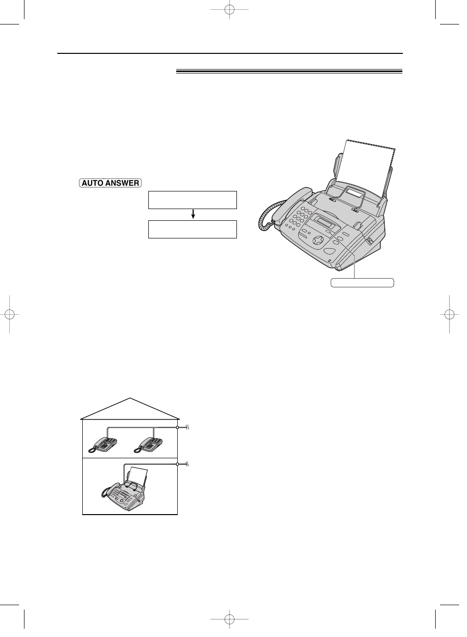 Receiving faxes, Fax only mode ! (all calls are received as faxes), Activating fax only mode | Panasonic KX-FP151E User Manual | Page 41 / 90