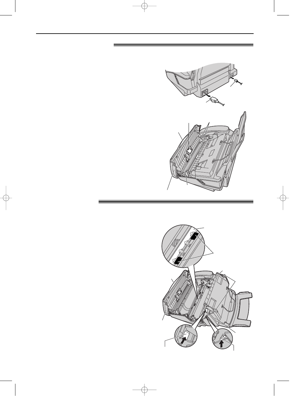 Cleaning, Document feeder, Thermal head | Panasonic KX-FP151E User Manual | Page 81 / 90