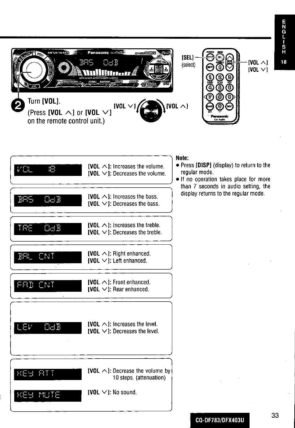 Fcj [volv, Note | Panasonic CQ-DF783U User Manual | Page 33 / 136