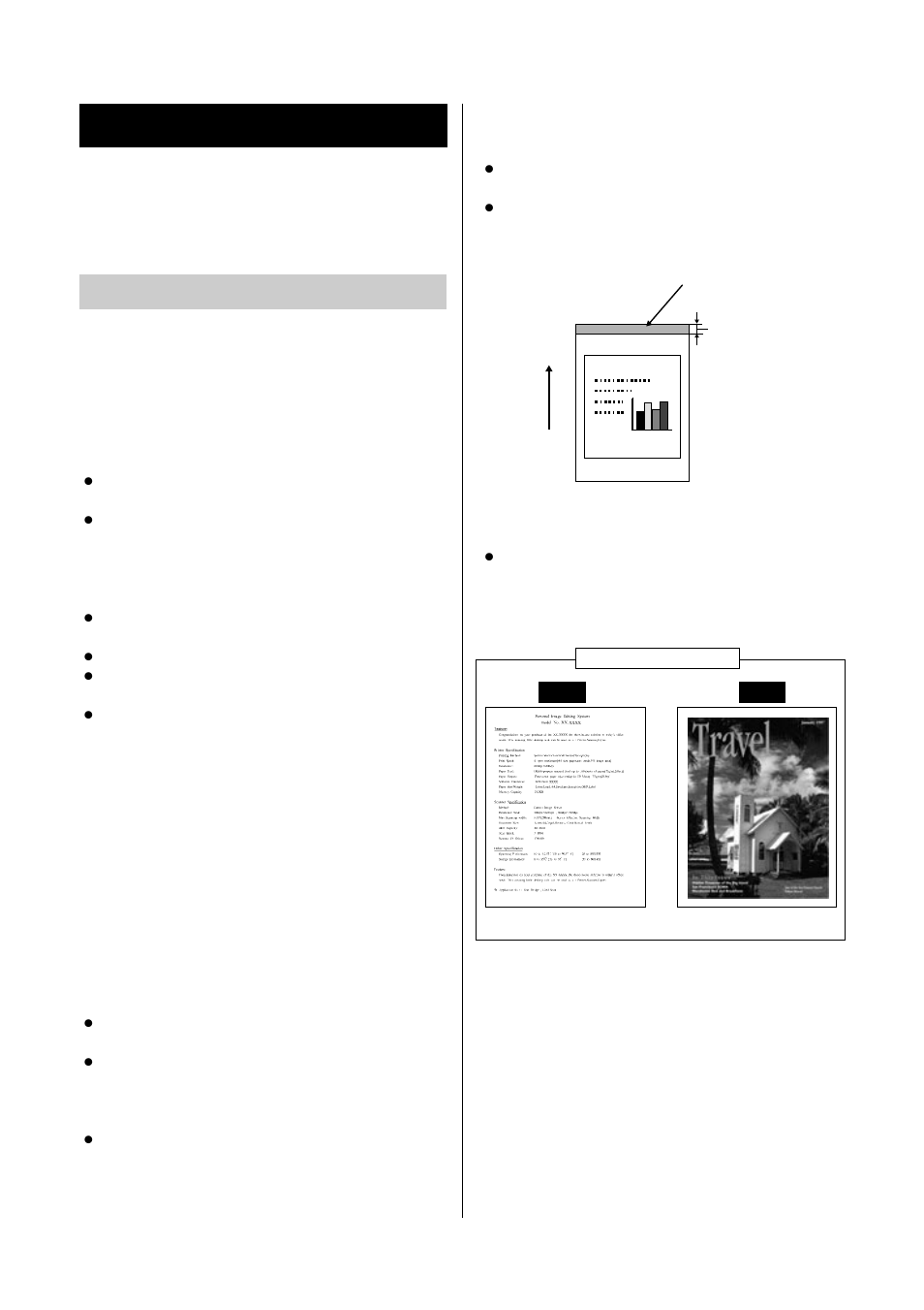 Specifications, Media, Media sizes/margins and print area | Types of paper to avoid, Duplex printing | Panasonic KX-P8415 User Manual | Page 30 / 32