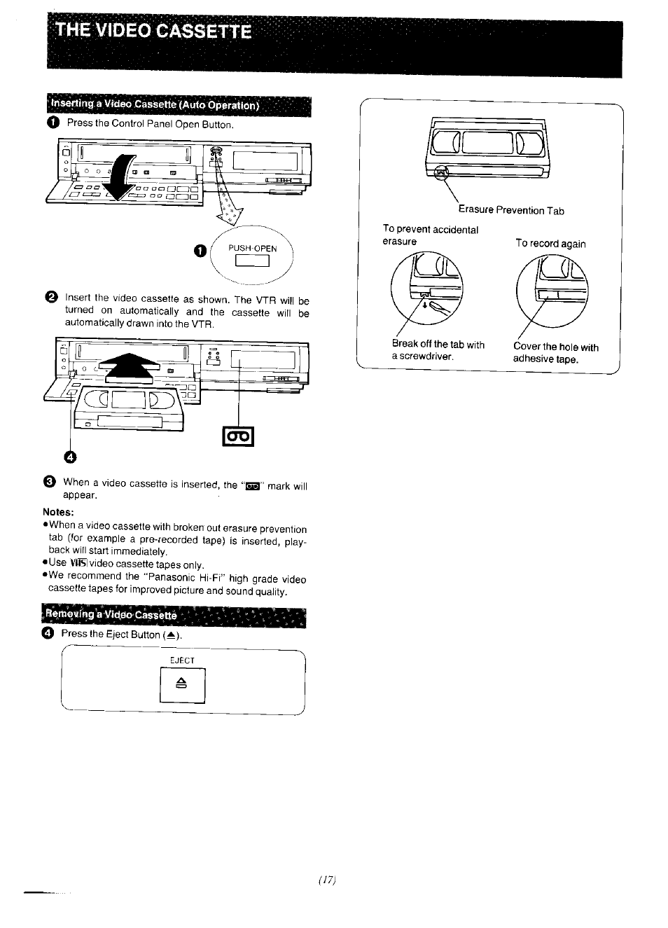 Viiis | Panasonic NV-F65EA User Manual | Page 17 / 48