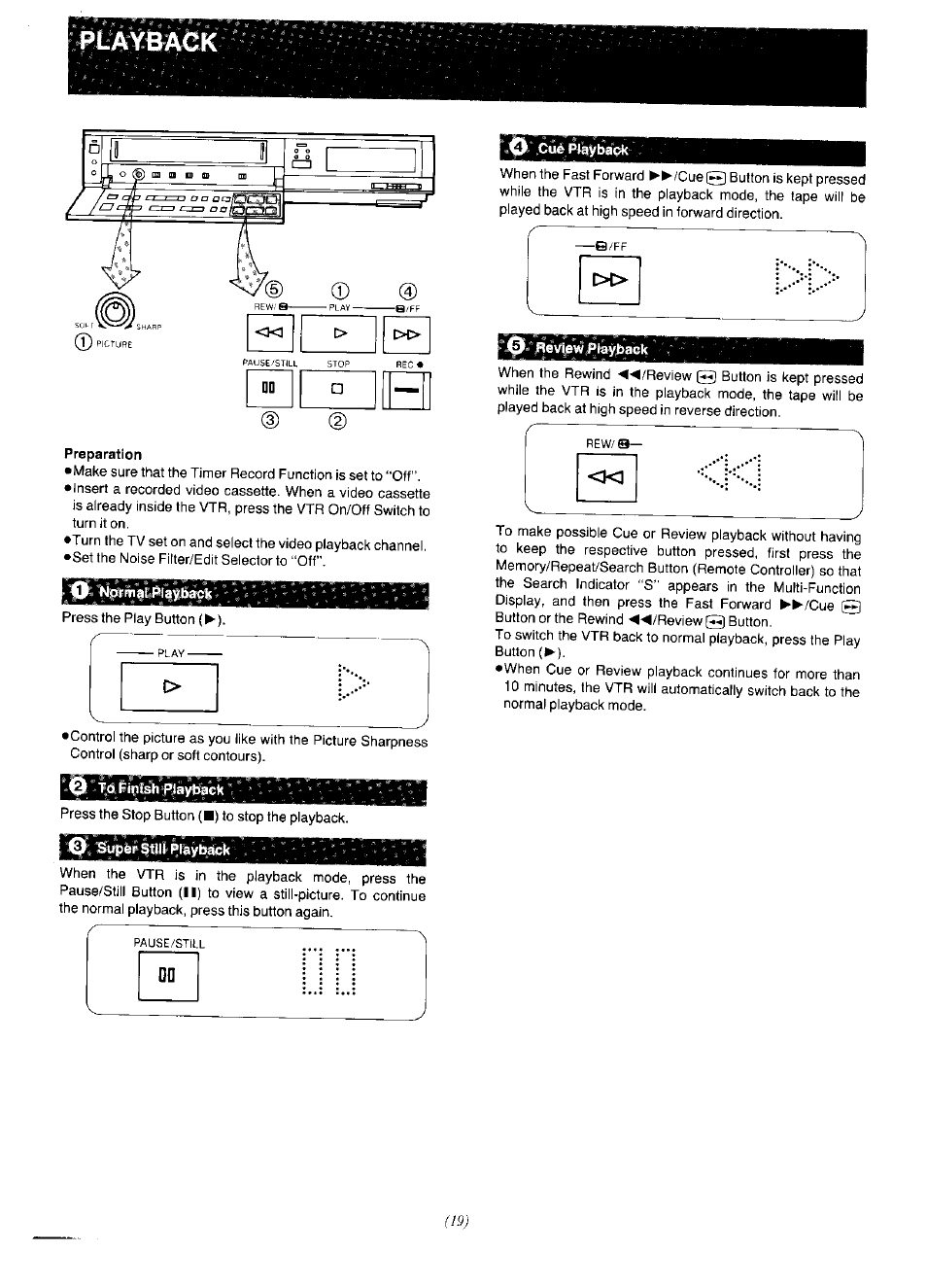 Preparation, C> l | Panasonic NV-F65EA User Manual | Page 19 / 48
