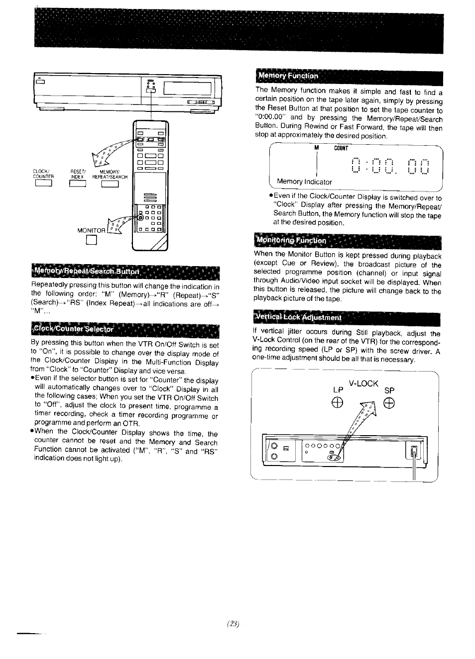 Panasonic NV-F65EA User Manual | Page 23 / 48