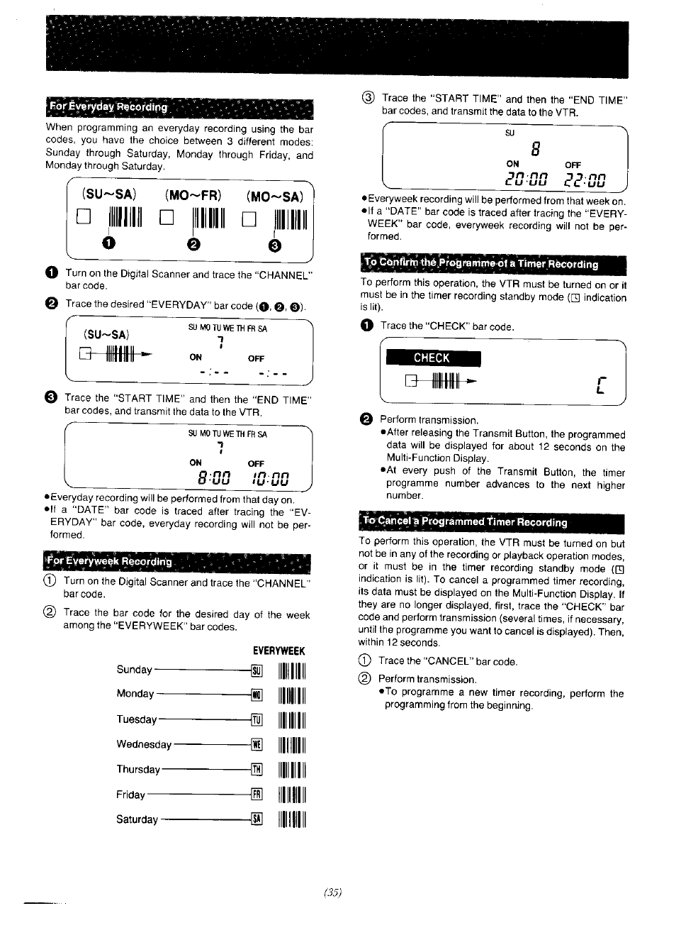 Su-sa, Everyweek | Panasonic NV-F65EA User Manual | Page 35 / 48