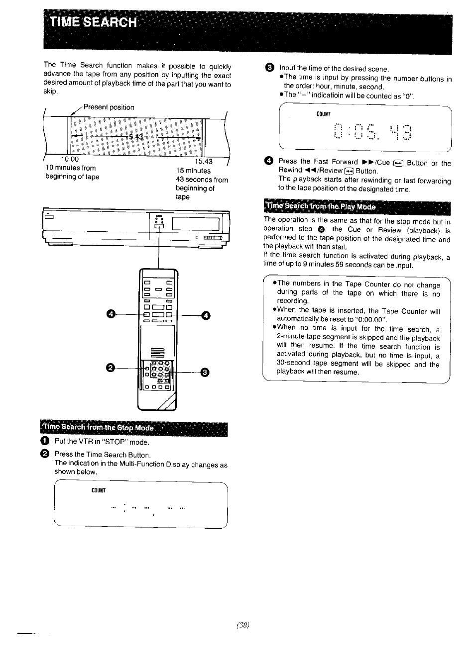 Panasonic NV-F65EA User Manual | Page 38 / 48