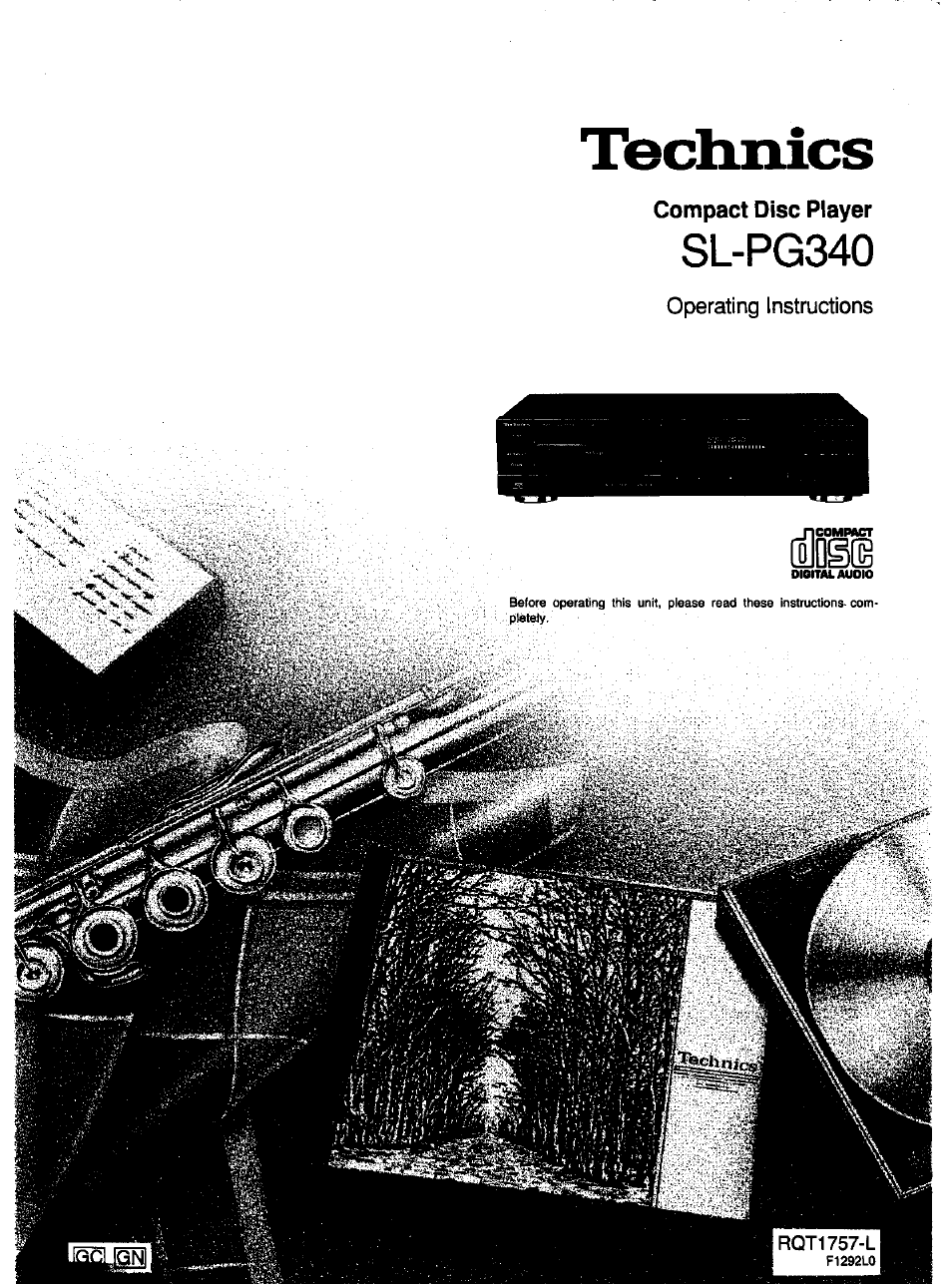 Panasonic S-PG340 User Manual | 24 pages