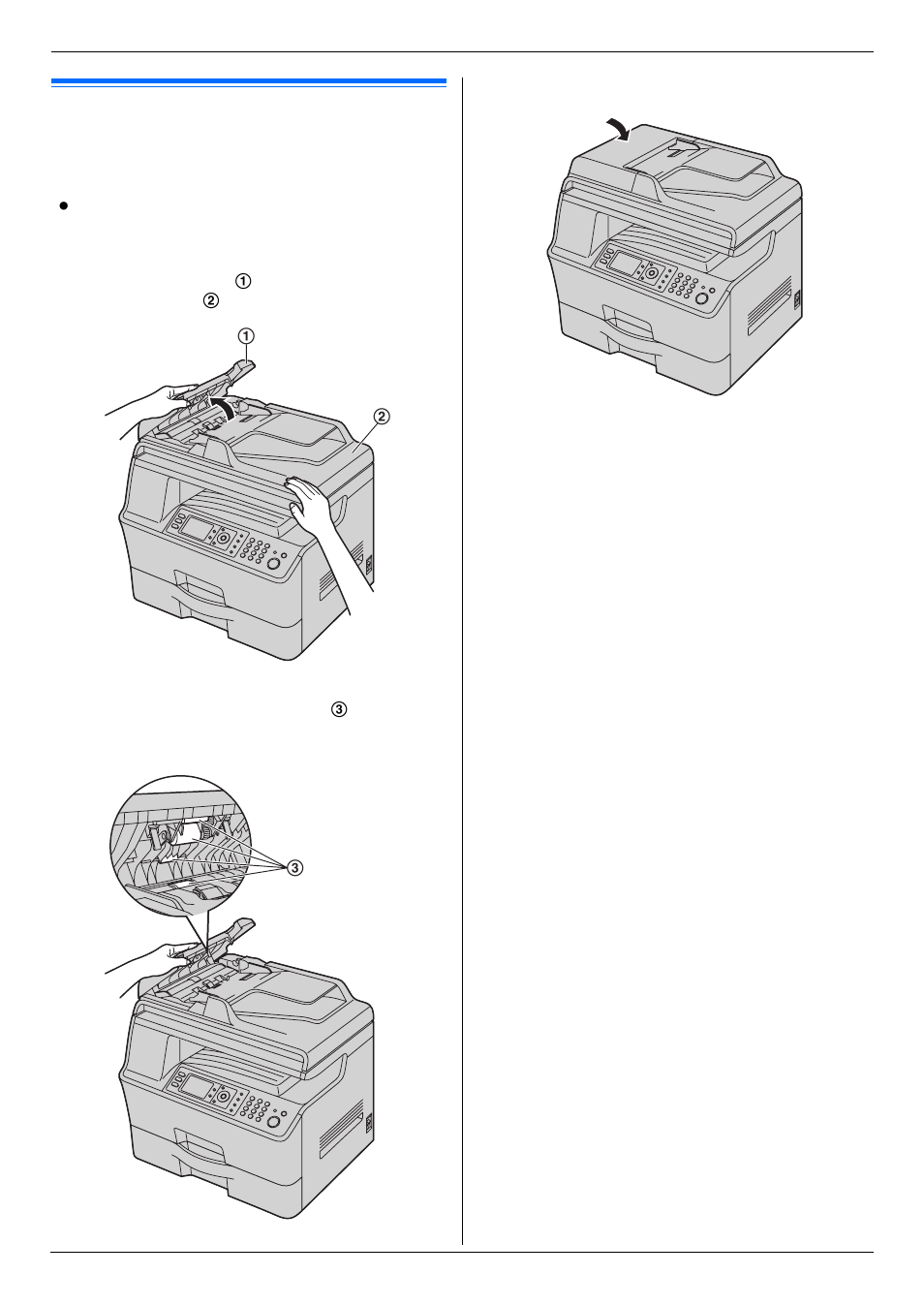 2 cleaning the document feeder rollers, Cleaning the document feeder rollers, 2 cleaning the document feeder rollers | Panasonic DP-MB350 User Manual | Page 102 / 120