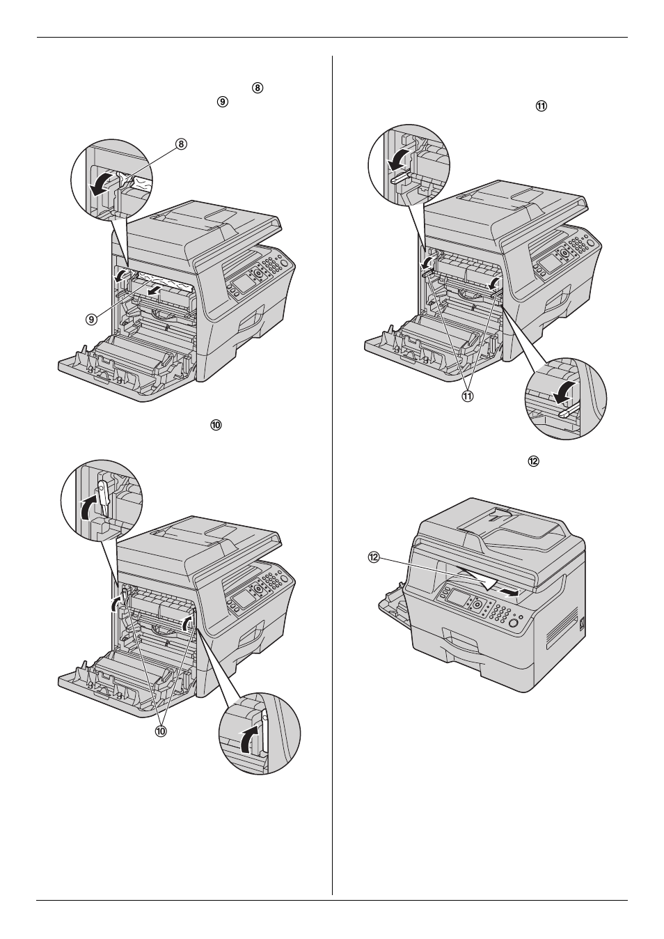 Paper jams 96 | Panasonic DP-MB350 User Manual | Page 96 / 120