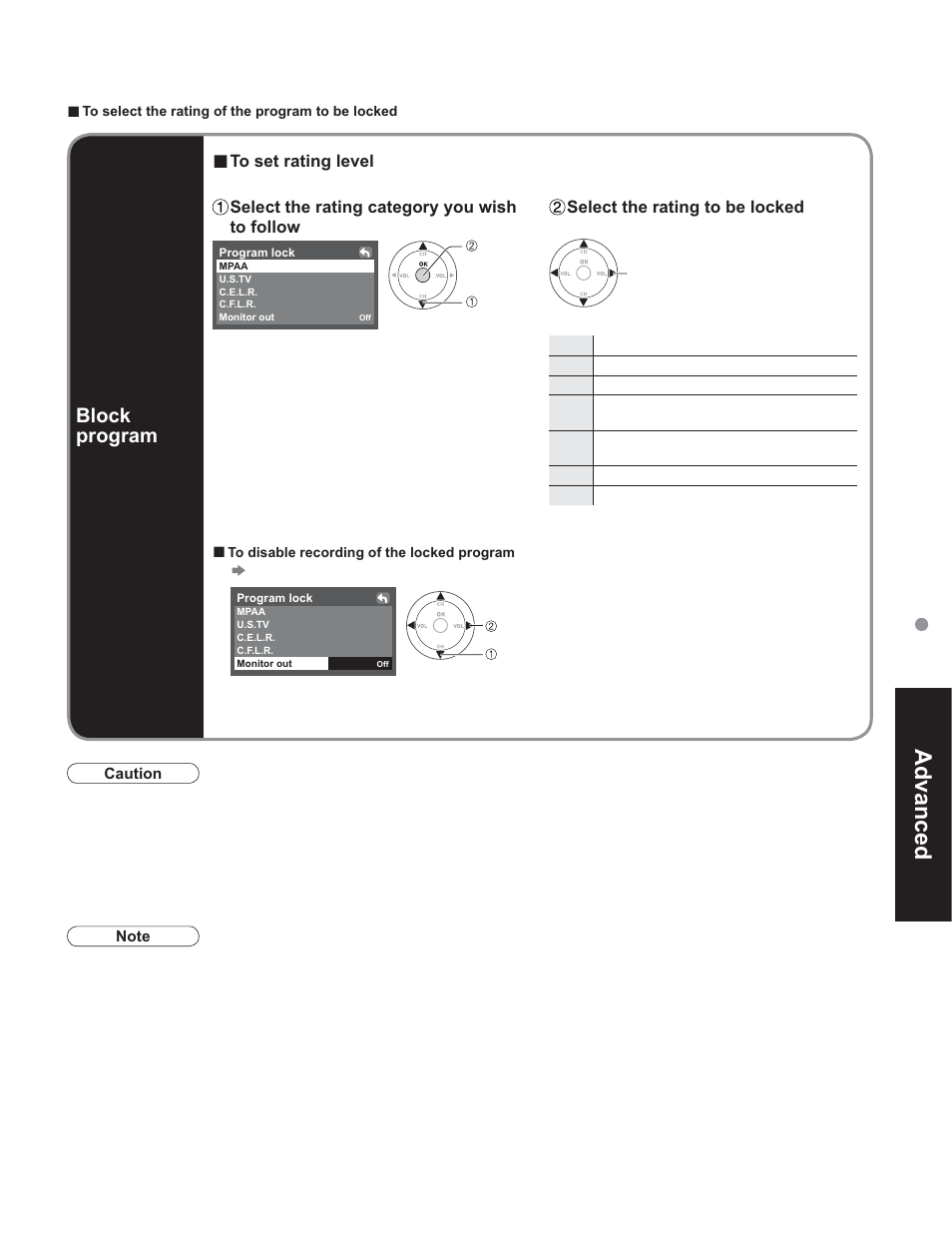 Advanced | Panasonic TC-32LX60C User Manual | Page 17 / 101