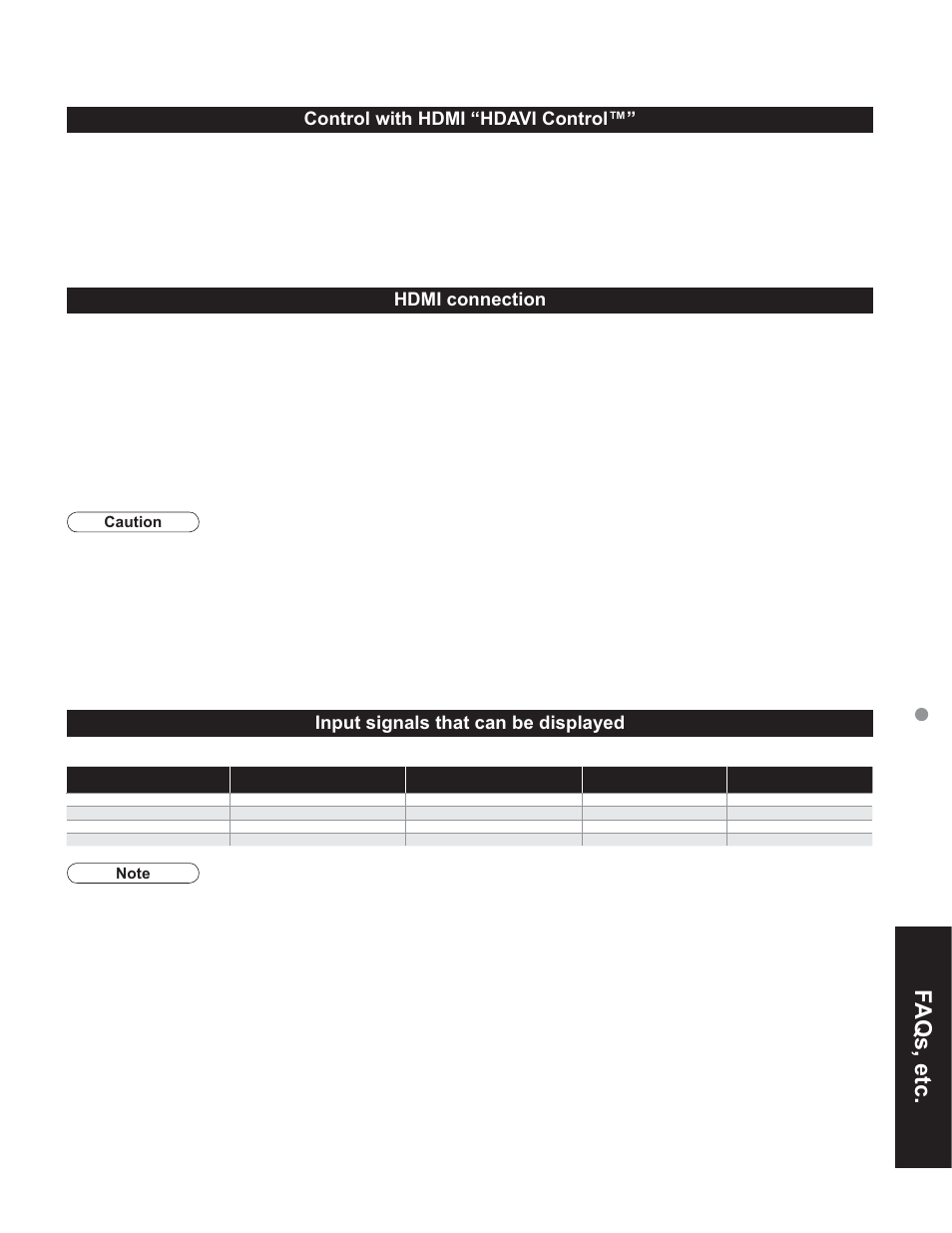 Faqs, etc | Panasonic TC-32LX60C User Manual | Page 27 / 101