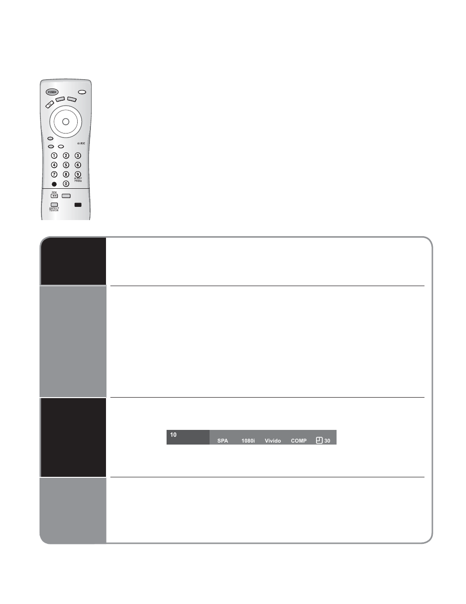 Vision, Para ver la television | Panasonic TC-32LX60C User Manual | Page 46 / 101