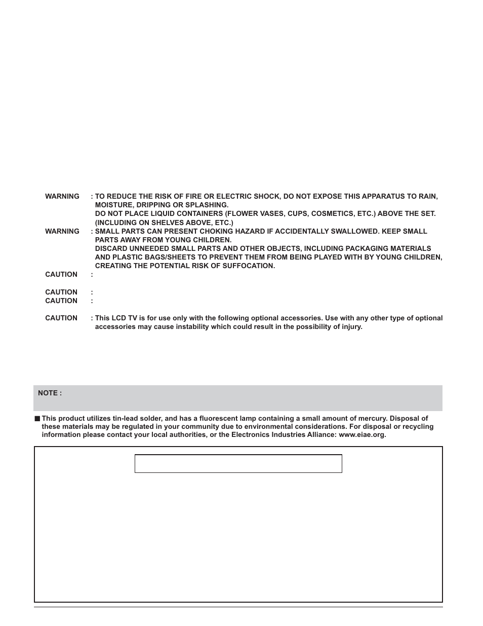 Panasonic TC-32LX60C User Manual | Page 5 / 101