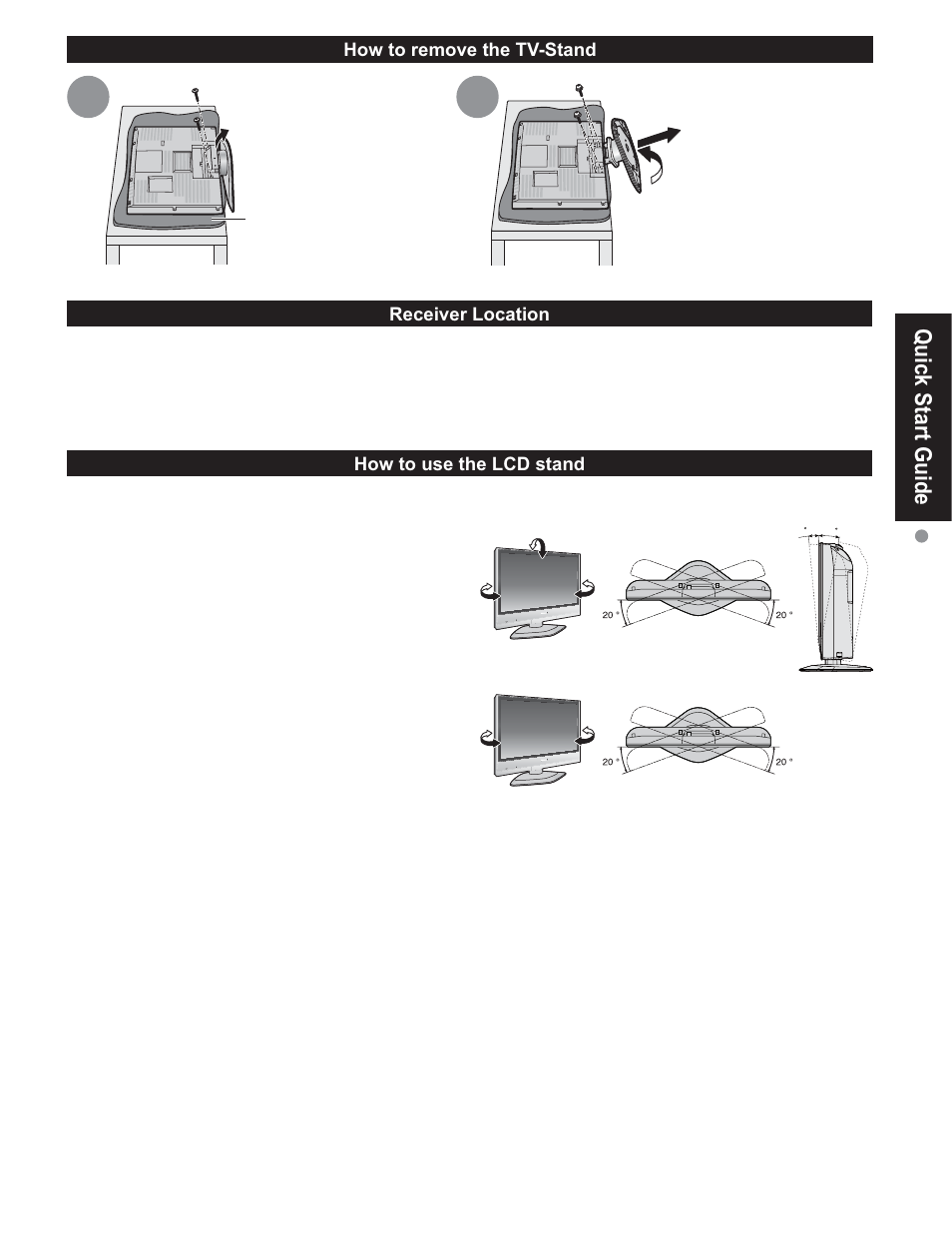 Quick start guide | Panasonic TC-32LX60C User Manual | Page 7 / 101