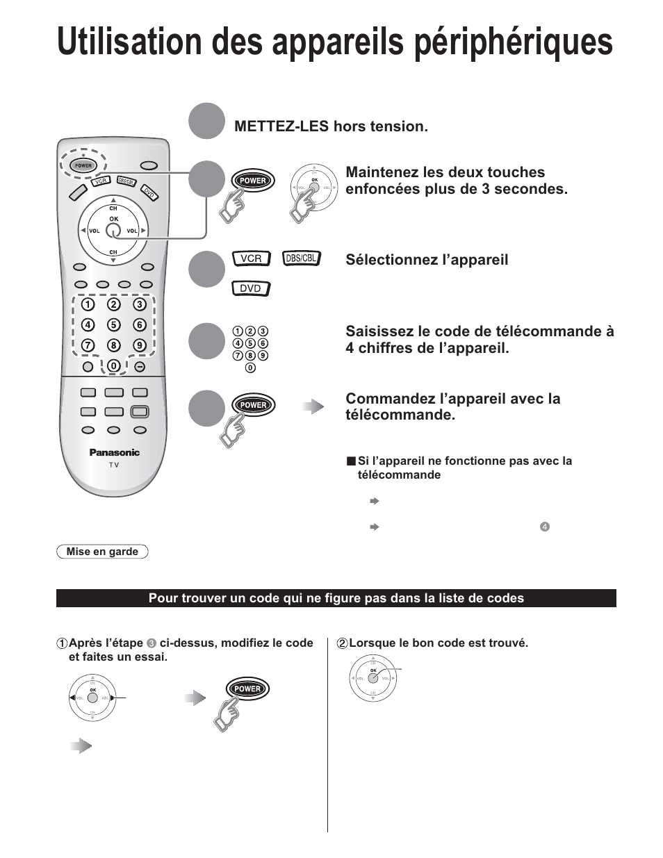 Utilisation des appareils périphériques | Panasonic TC-32LX60C User Manual | Page 86 / 101