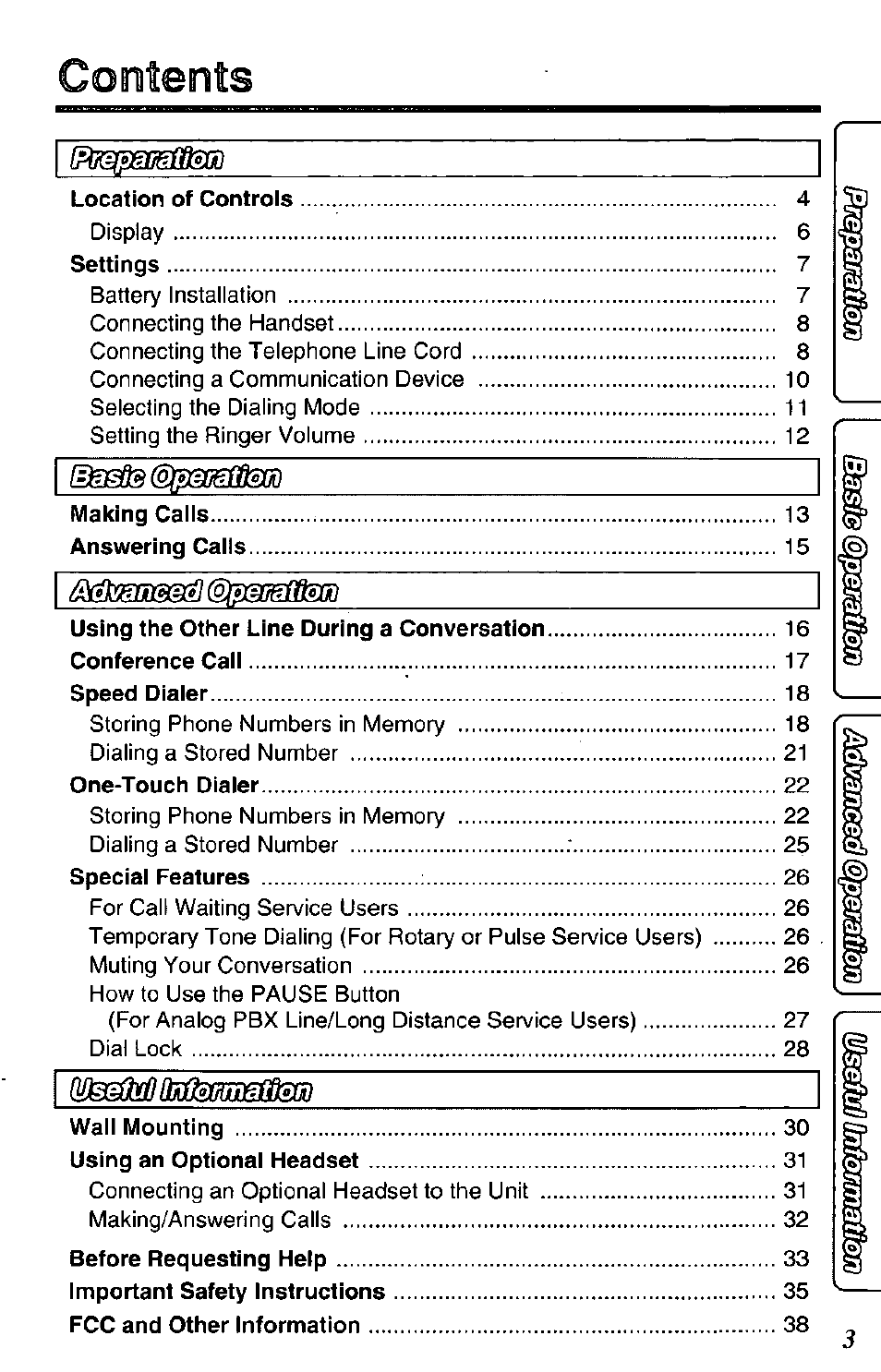 Panasonic DATA PORT KX-TS27-W User Manual | Page 3 / 40