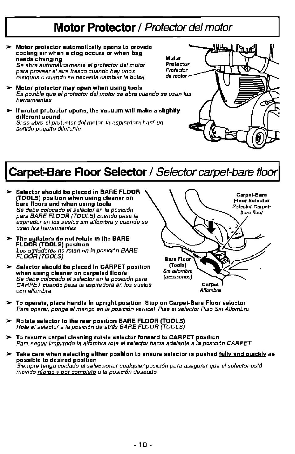 Panasonic MC-V7501 User Manual | Page 10 / 28